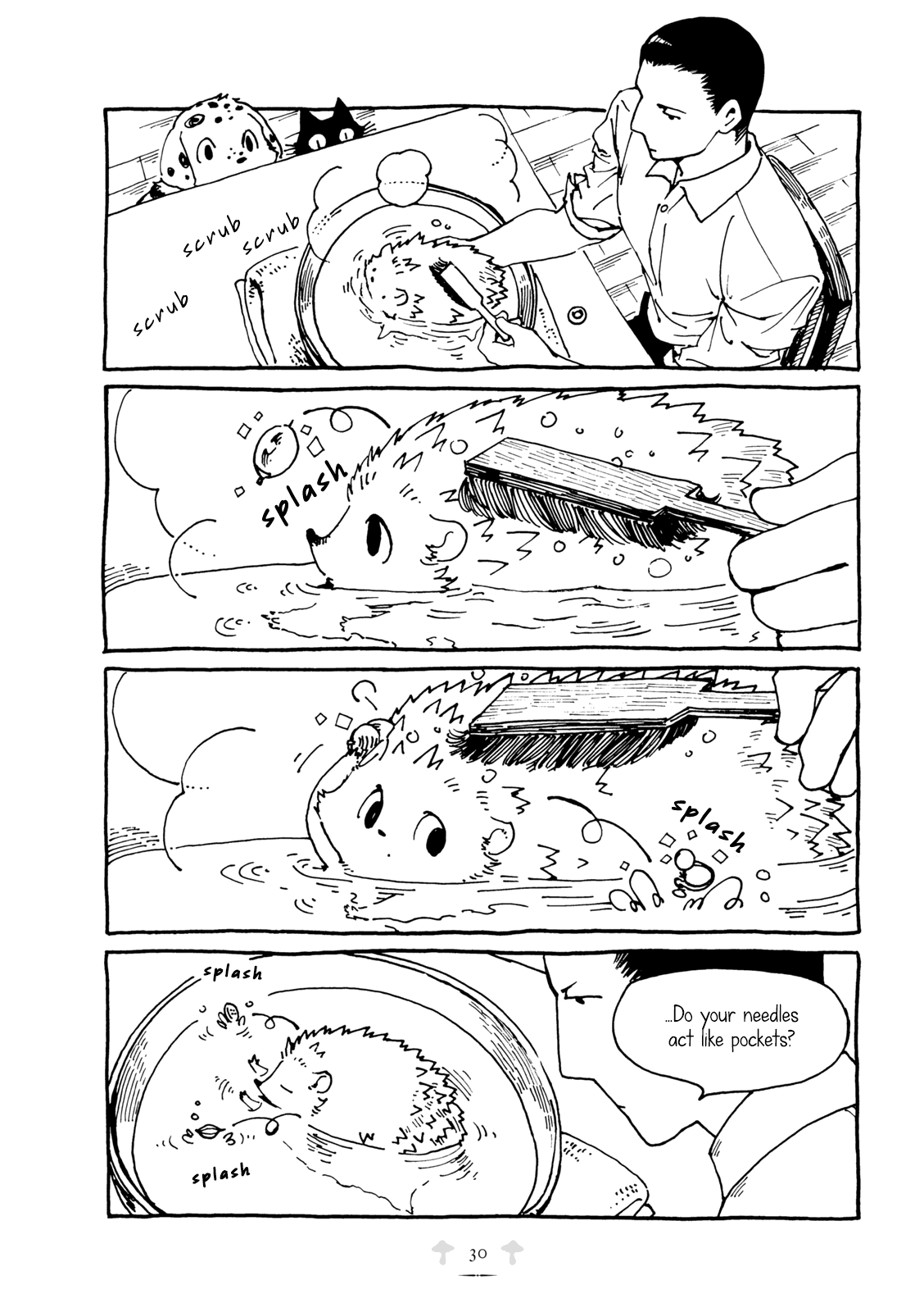Hedgehog in the King's House Chapter 3 page 4 - Chapter 3: Bathing