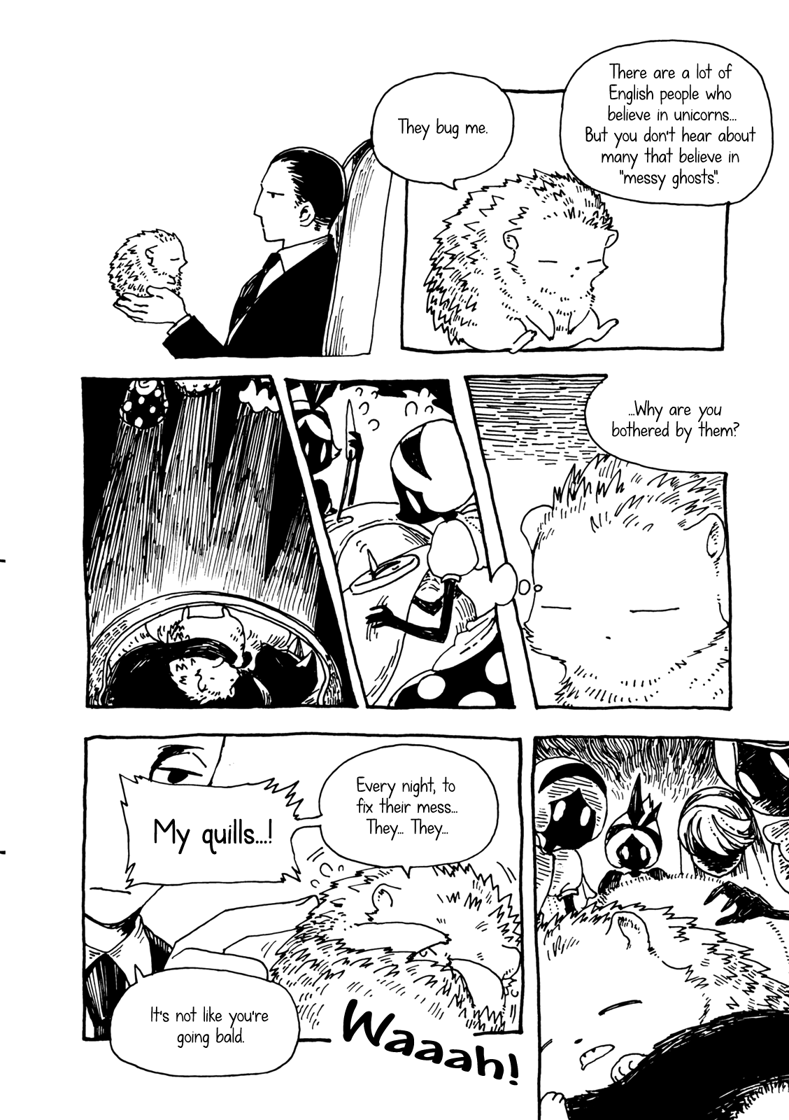 Hedgehog in the King's House Chapter 9.5 page 2 - Chapter 9.5: The Messy Ghost