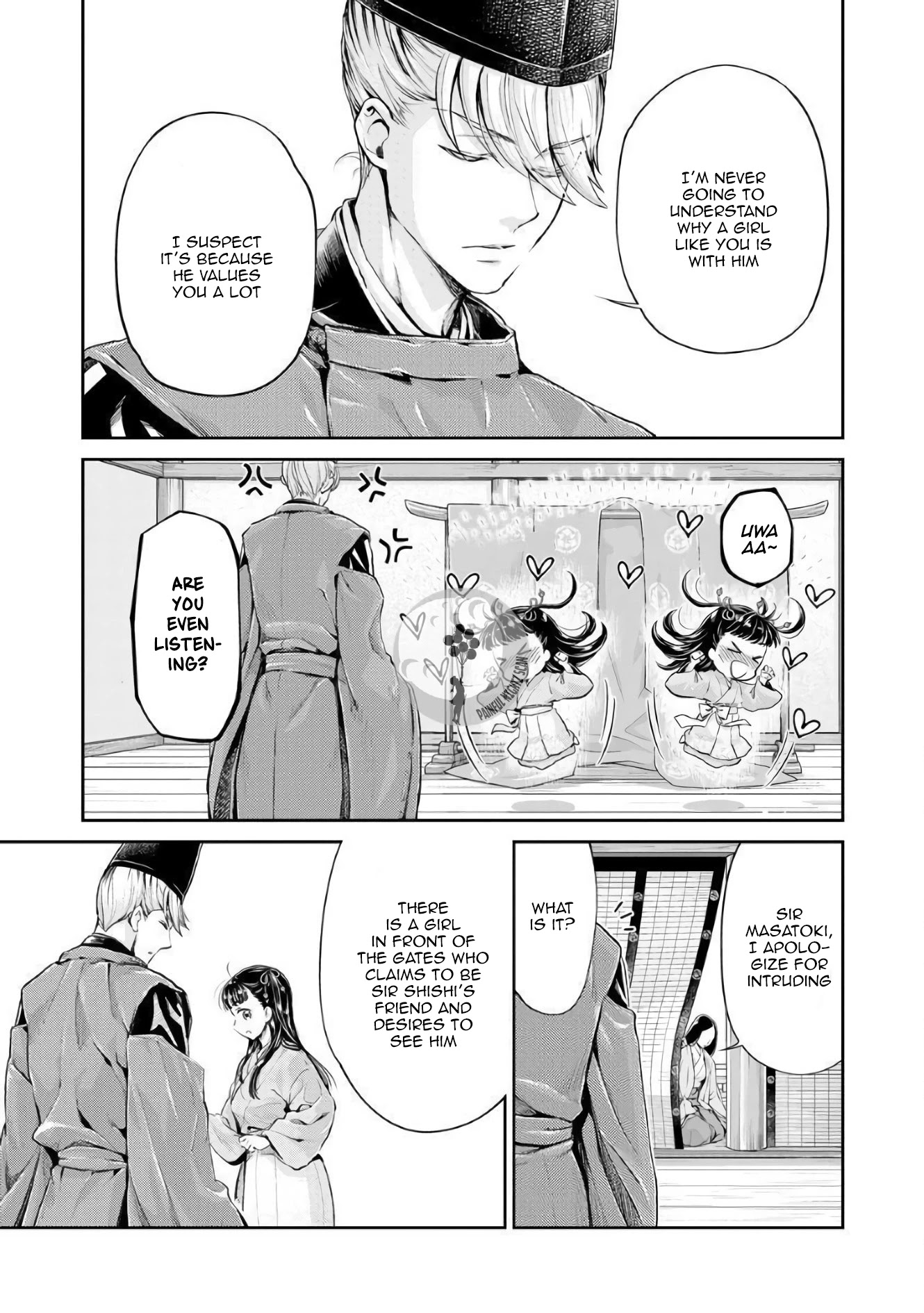 Heian Juukon Monogatari: Juujin Danna-sama wa Shojo Hanayome wo Amaku Torokasu Chapter 3 page 11 - Chapter 3
