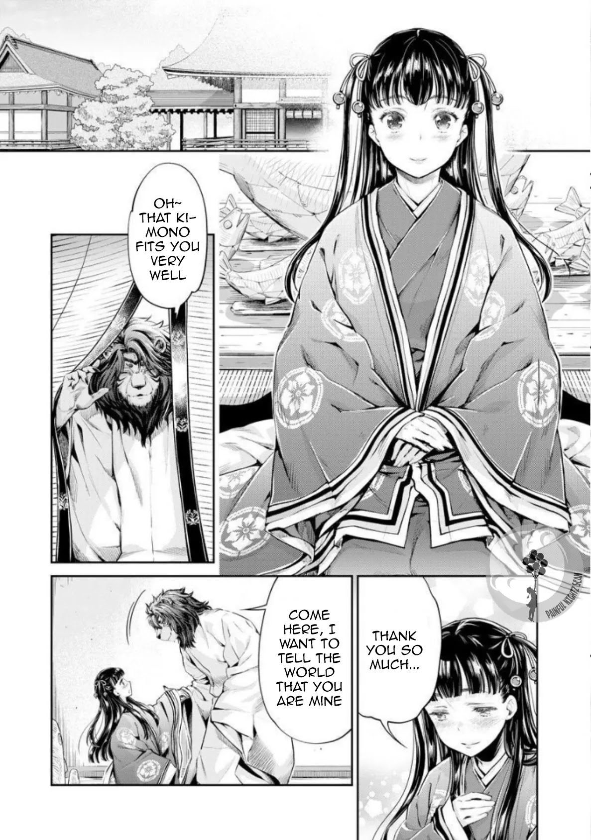 Heian Juukon Monogatari: Juujin Danna-sama wa Shojo Hanayome wo Amaku Torokasu Chapter 6 page 29 - Chapter 6 [END]