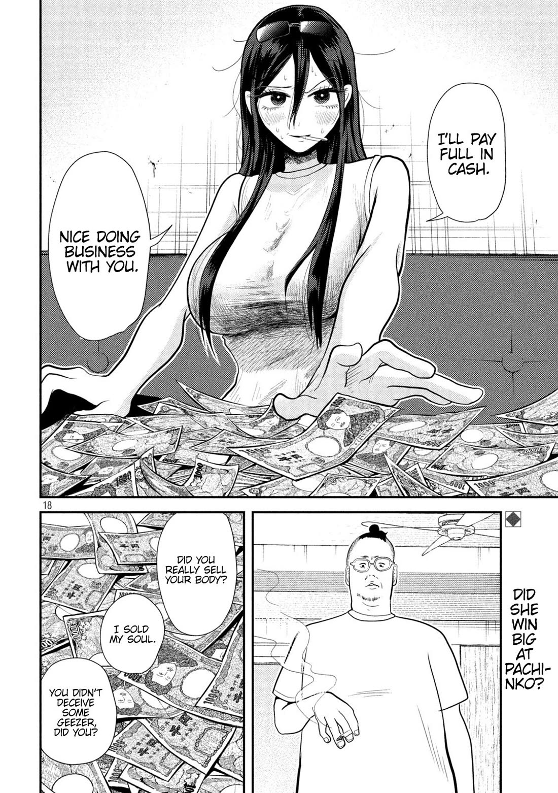 Heisei Remnant Soldier Sumire-chan Chapter 11 page 18 - Chapter 11: A Drifting Woman