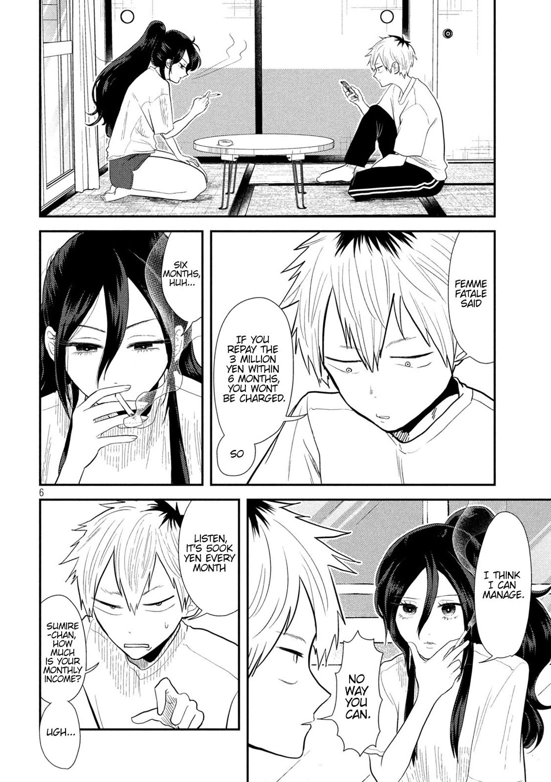 Heisei Remnant Soldier Sumire-chan Chapter 13 page 6 - Chapter 13: A Woman with 3 Million Yen Debt