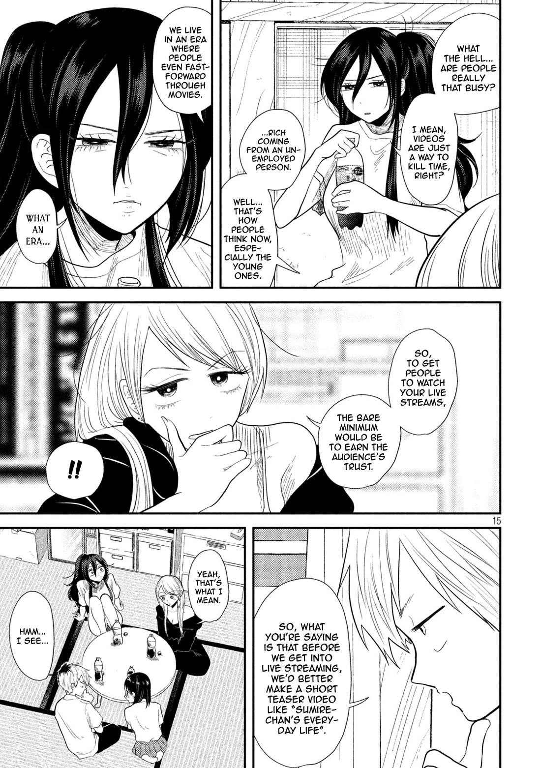 Heisei Remnant Soldier Sumire-chan Chapter 18 page 15 - Chapter 18: Three Different Women