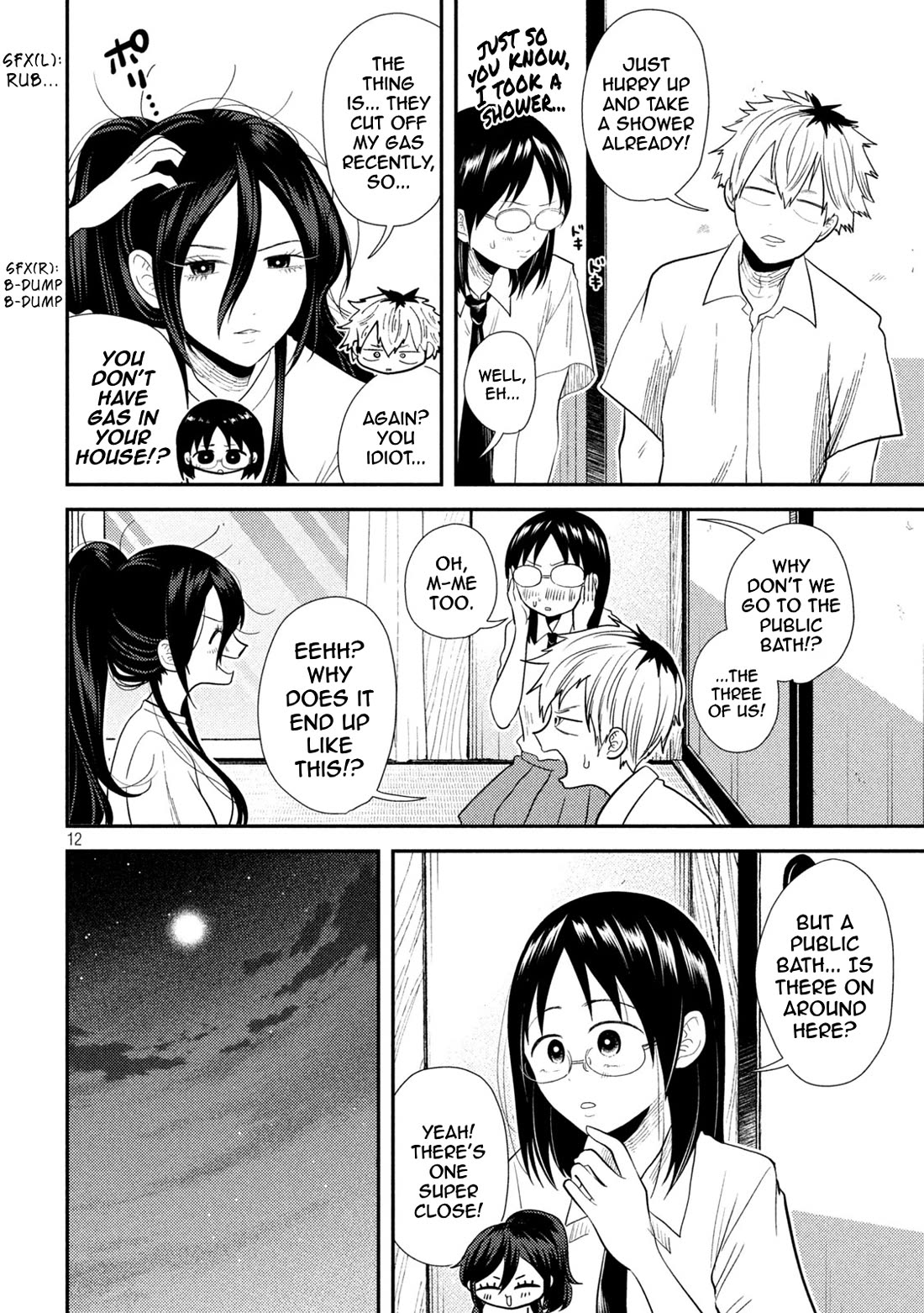 Heisei Remnant Soldier Sumire-chan Chapter 19 page 12 - Chapter 19: The Woman Who Skips Baths
