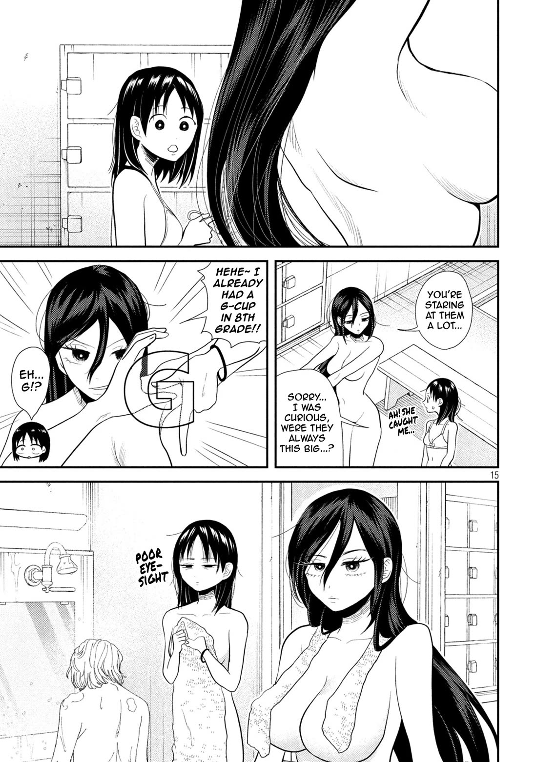 Heisei Remnant Soldier Sumire-chan Chapter 19 page 15 - Chapter 19: The Woman Who Skips Baths