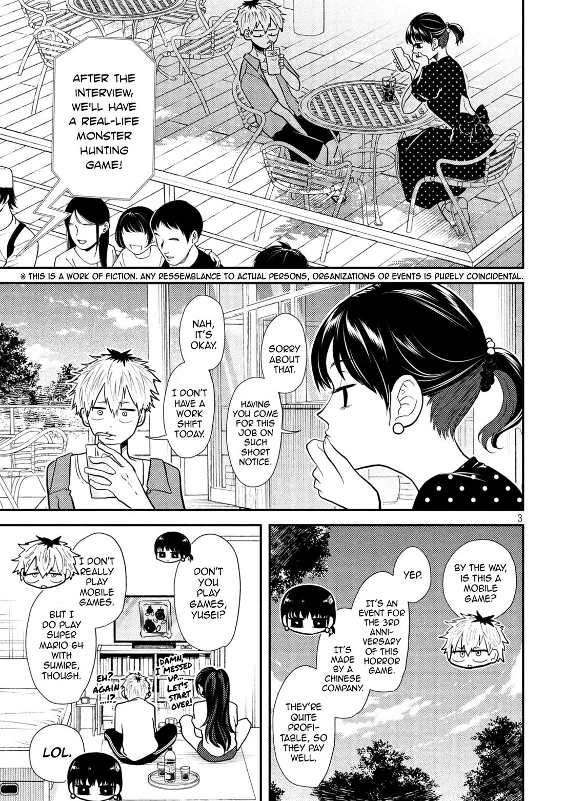 Heisei Remnant Soldier Sumire-chan Chapter 22 page 3 - Chapter 22: A Woman Working Away From Home