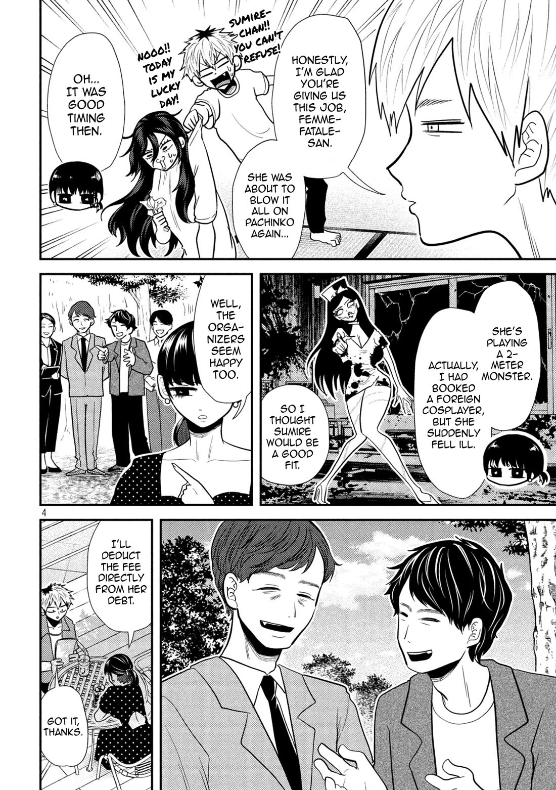 Heisei Remnant Soldier Sumire-chan Chapter 22 page 4 - Chapter 22: A Woman Working Away From Home