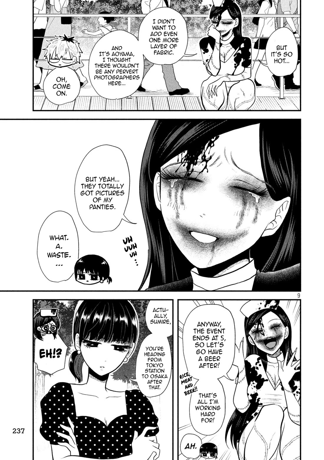 Heisei Remnant Soldier Sumire-chan Chapter 22 page 9 - Chapter 22: A Woman Working Away From Home