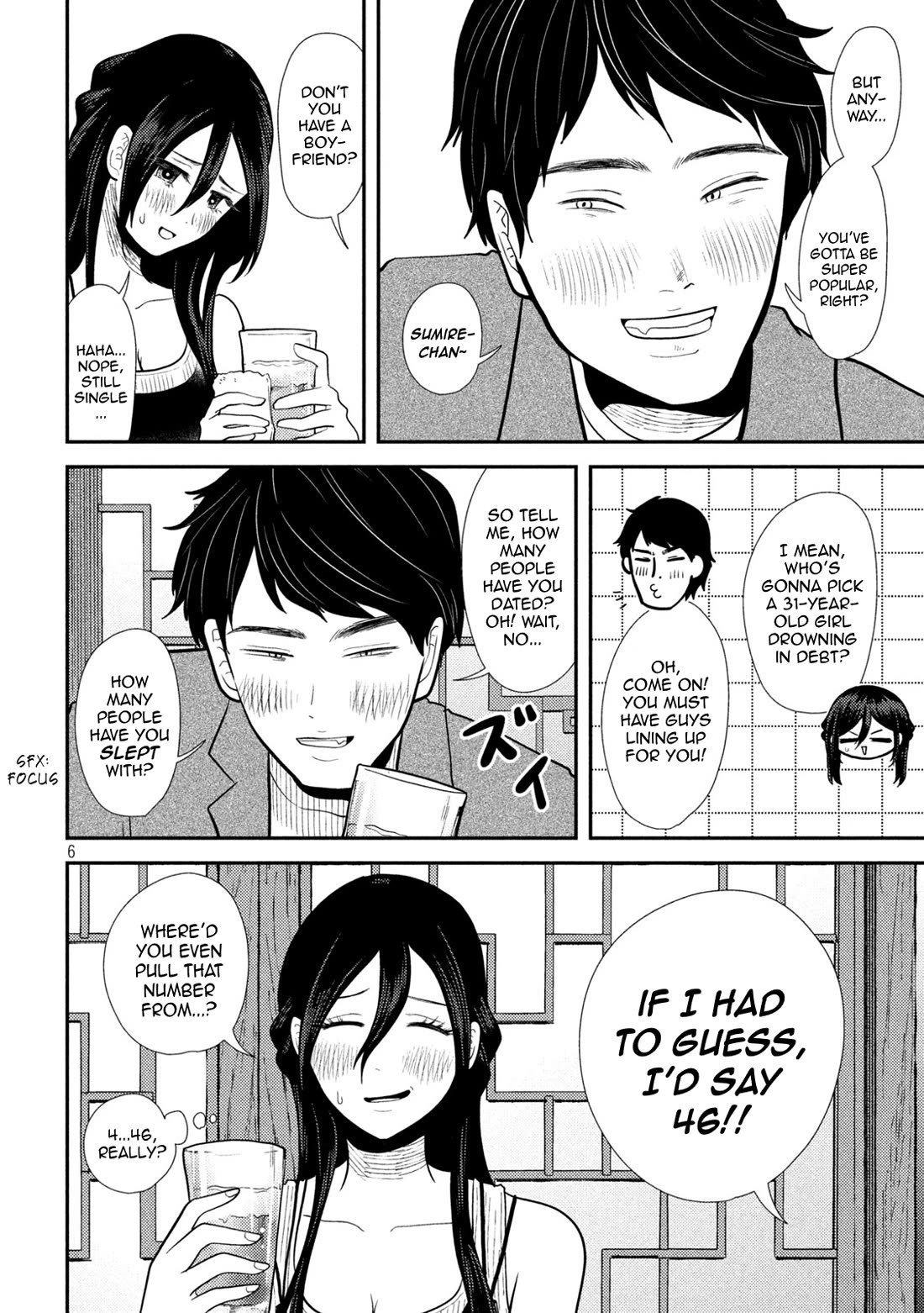 Heisei Remnant Soldier Sumire-chan Chapter 23 page 6 - Chapter 23: A Cheap Takeout Woman