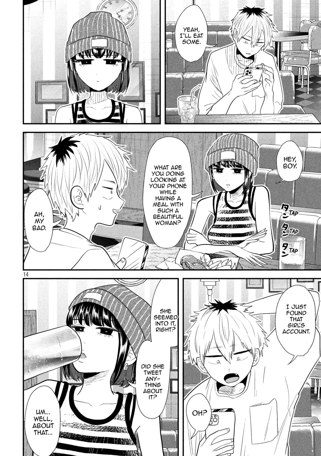 Heisei Remnant Soldier Sumire-chan Chapter 28 page 14 - Chapter 28: An Overexcited Woman