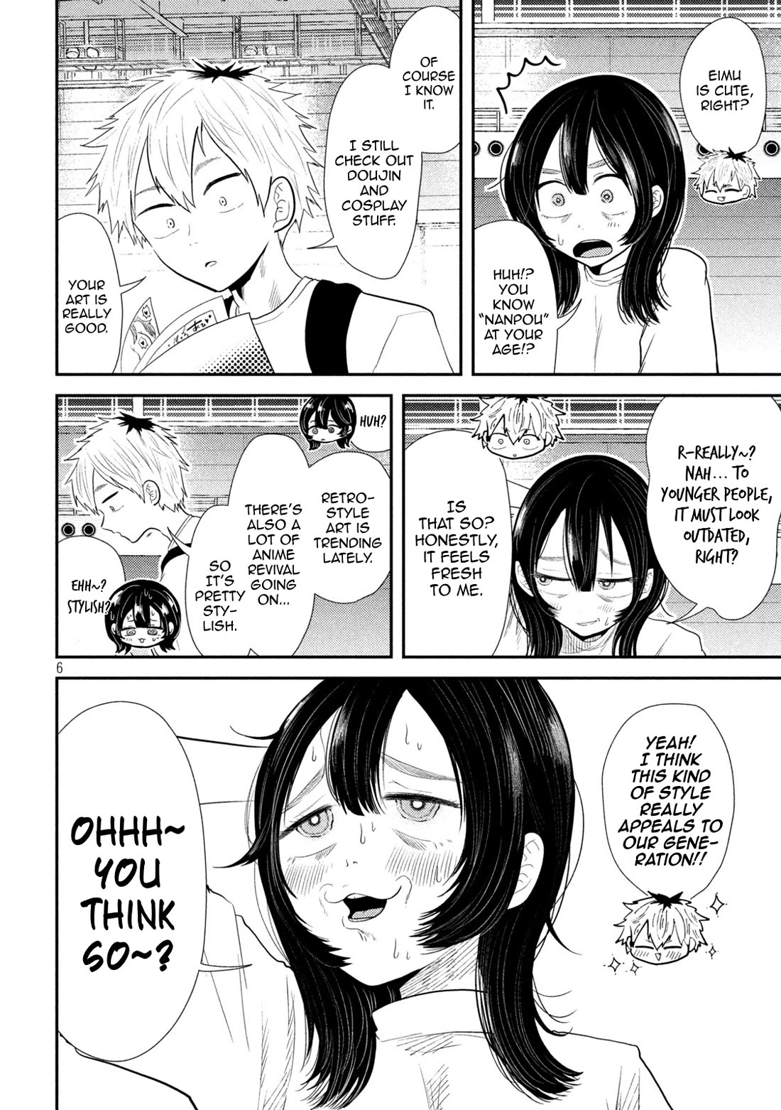 Heisei Remnant Soldier Sumire-chan Chapter 28 page 6 - Chapter 28: An Overexcited Woman