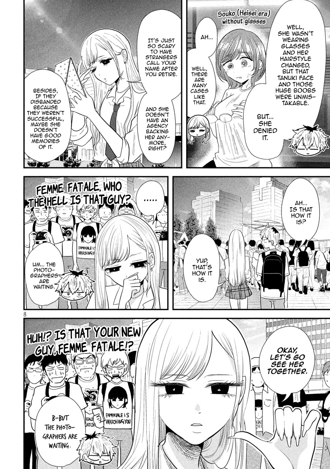 Heisei Remnant Soldier Sumire-chan Chapter 28 page 8 - Chapter 28: An Overexcited Woman