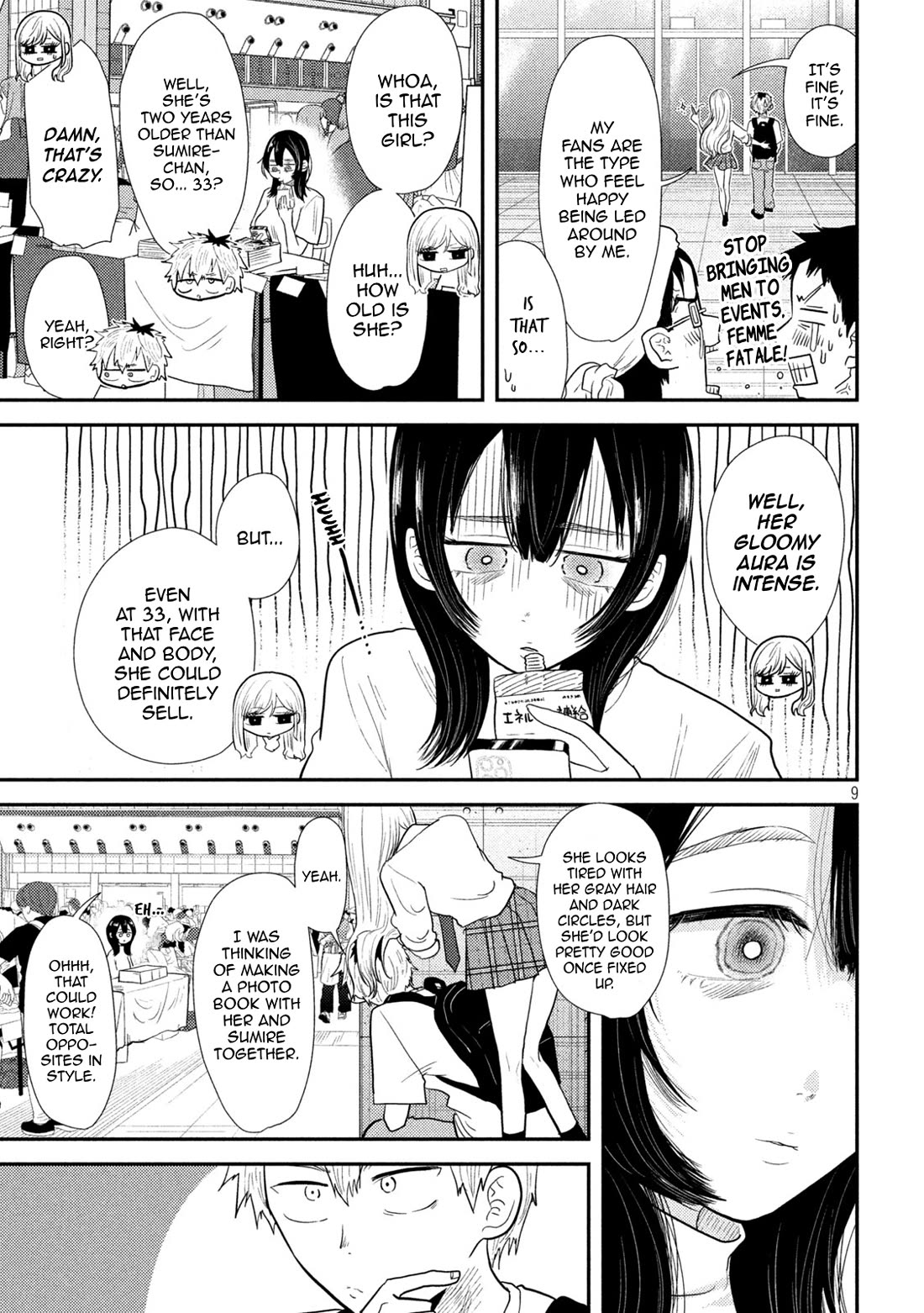 Heisei Remnant Soldier Sumire-chan Chapter 28 page 9 - Chapter 28: An Overexcited Woman