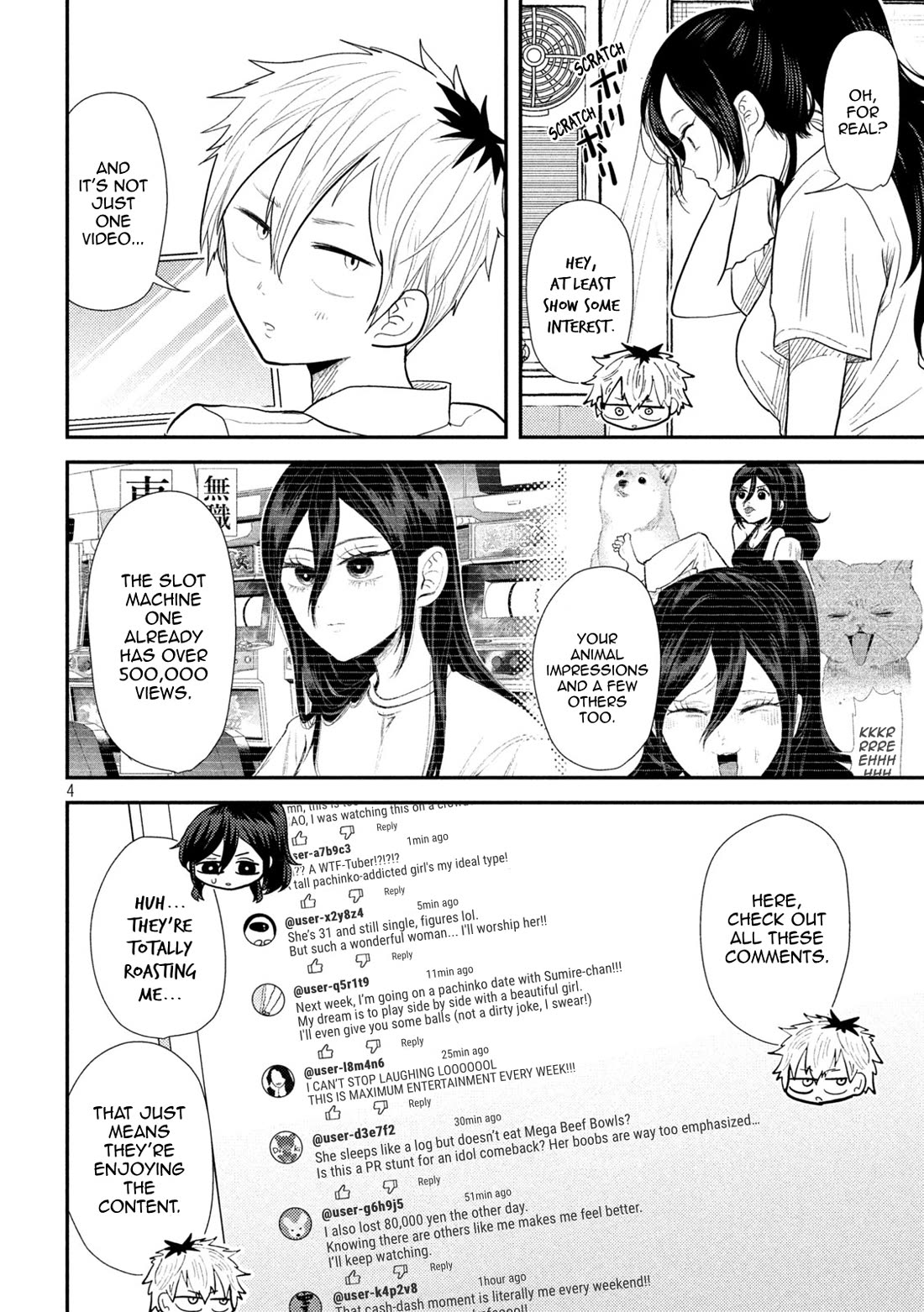 Heisei Remnant Soldier Sumire-chan Chapter 29 page 4 - Chapter 29: A Woman Going Viral