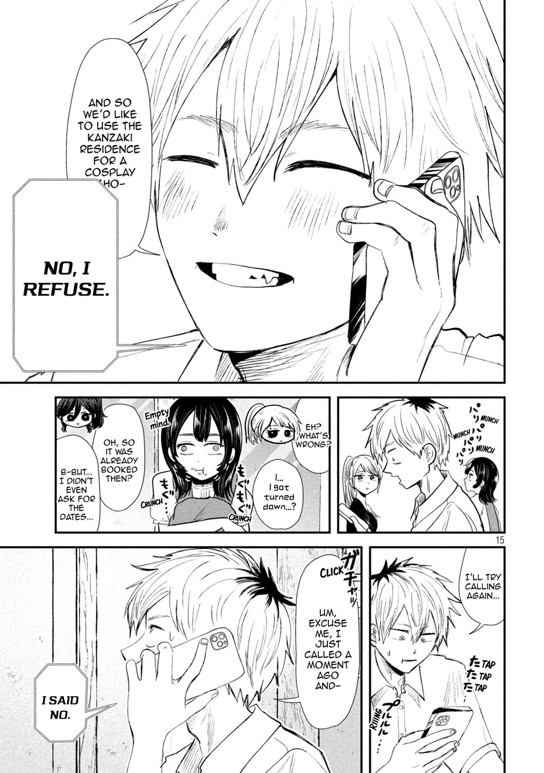 Heisei Remnant Soldier Sumire-chan Chapter 33 page 15 - Chapter 33: The Devil's Triangle of Women