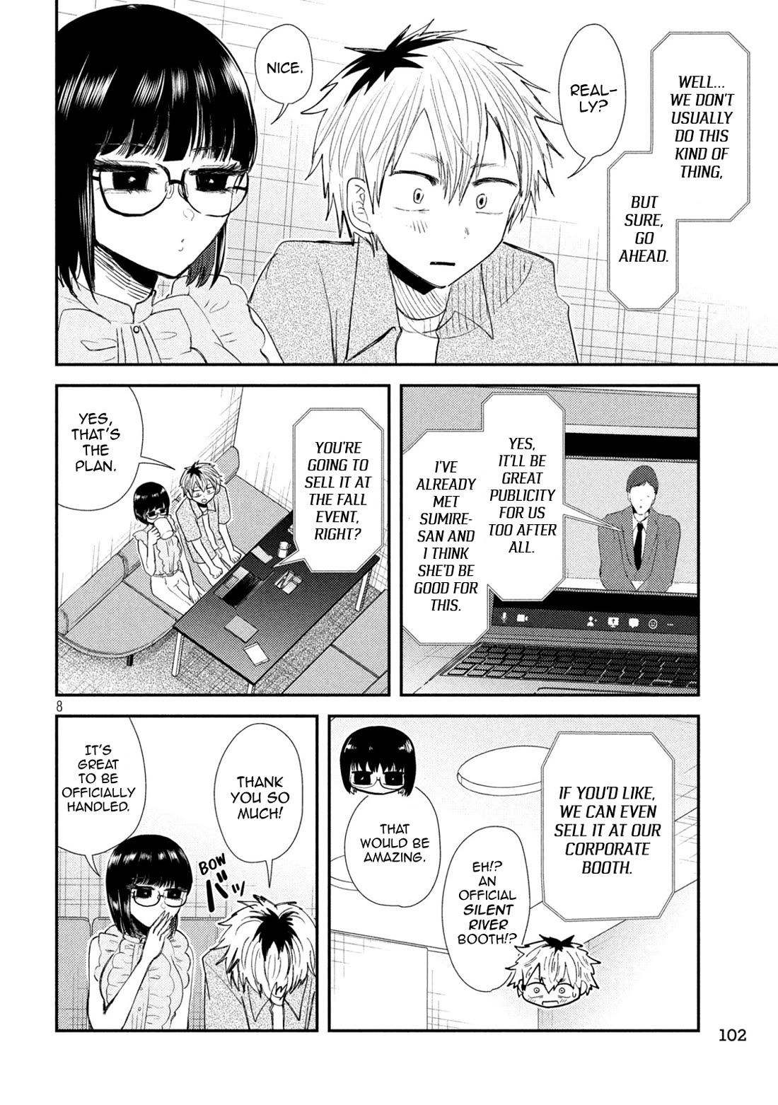 Heisei Remnant Soldier Sumire-chan Chapter 33 page 8 - Chapter 33: The Devil's Triangle of Women