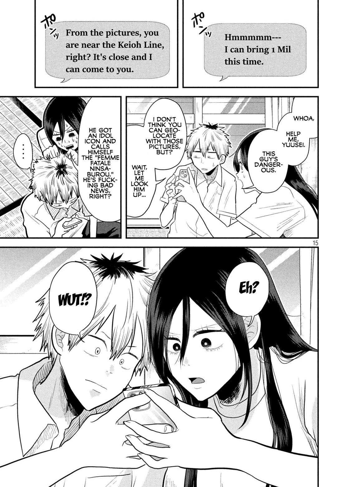 Heisei Remnant Soldier Sumire-chan Chapter 4 page 15 - Chapter 4: A Woman Who Posts Online