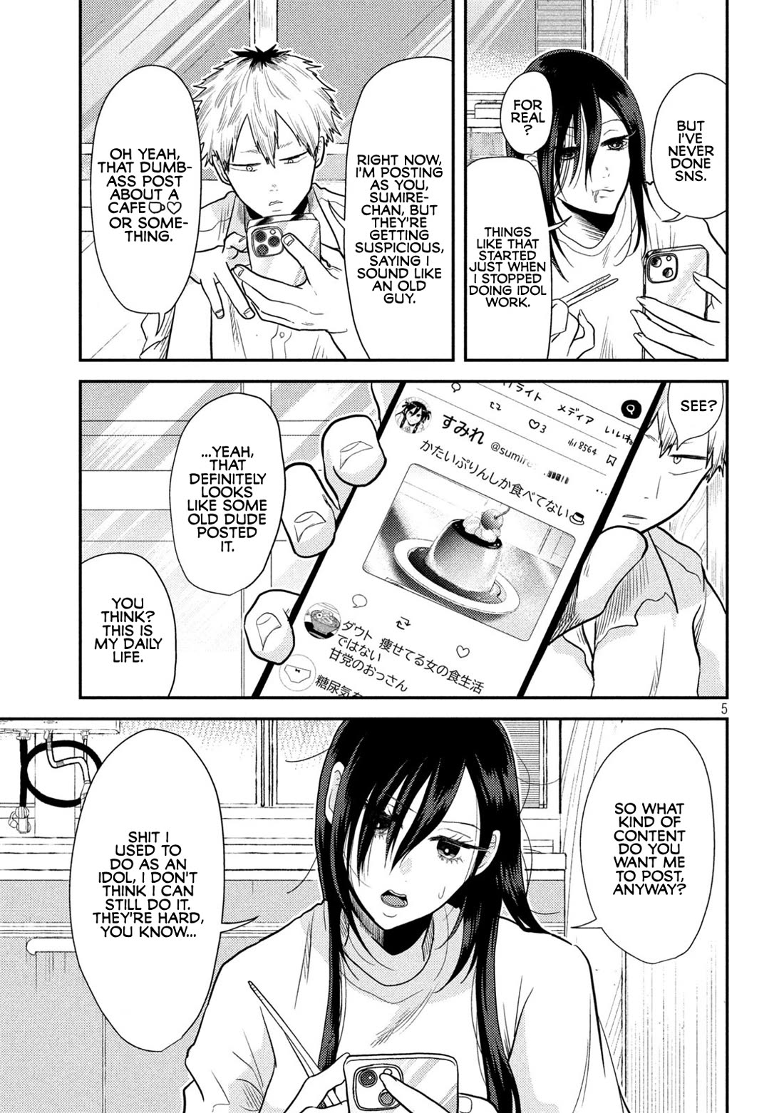 Heisei Remnant Soldier Sumire-chan Chapter 4 page 5 - Chapter 4: A Woman Who Posts Online