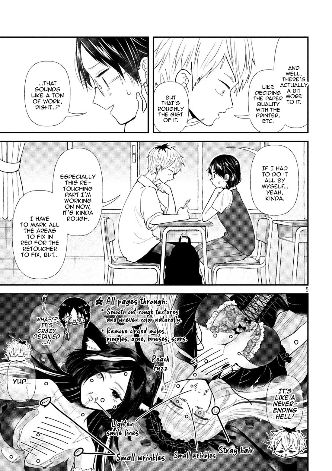 Heisei Remnant Soldier Sumire-chan Chapter 44 page 5 - Chapter 44: A Woman Who Talks About Sex
