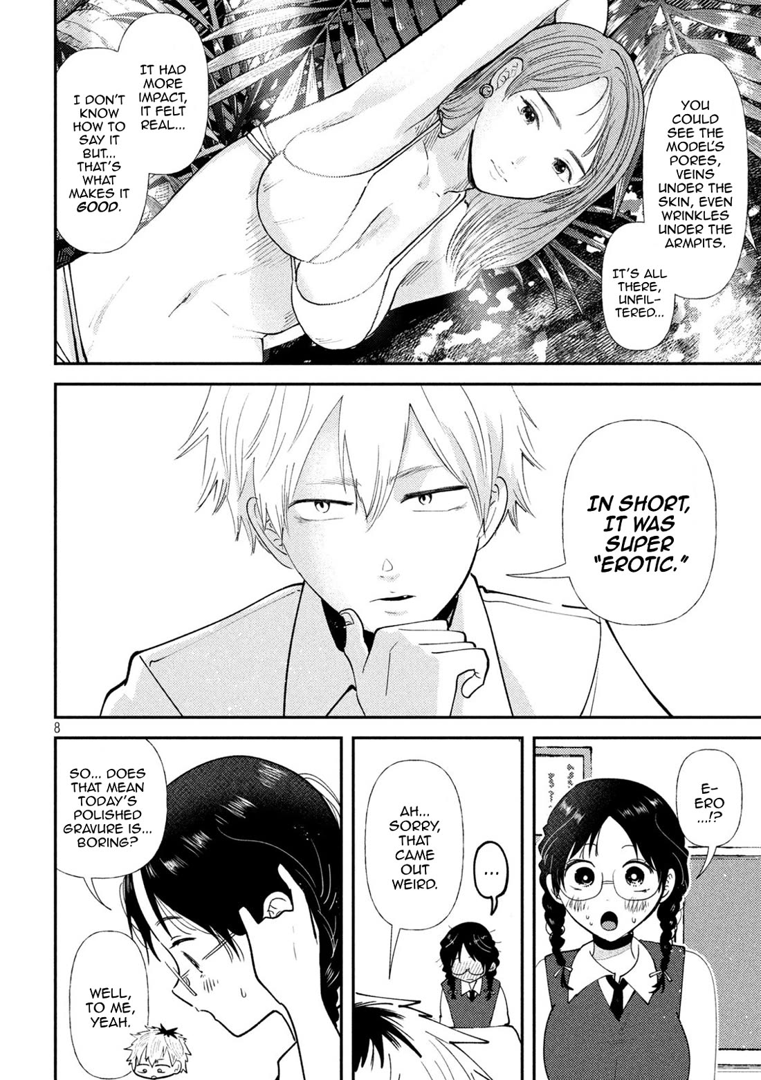 Heisei Remnant Soldier Sumire-chan Chapter 44 page 8 - Chapter 44: A Woman Who Talks About Sex