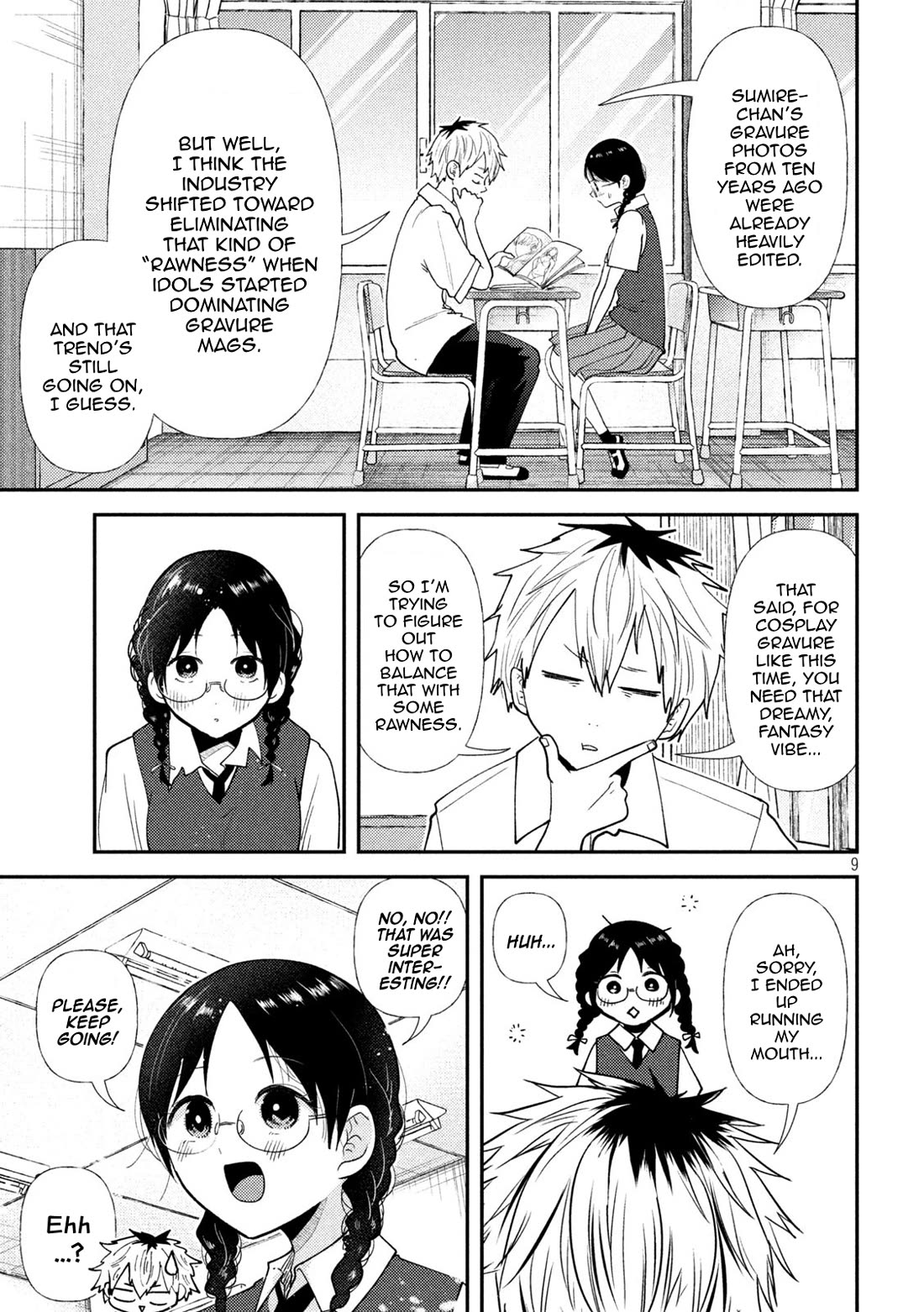Heisei Remnant Soldier Sumire-chan Chapter 44 page 9 - Chapter 44: A Woman Who Talks About Sex
