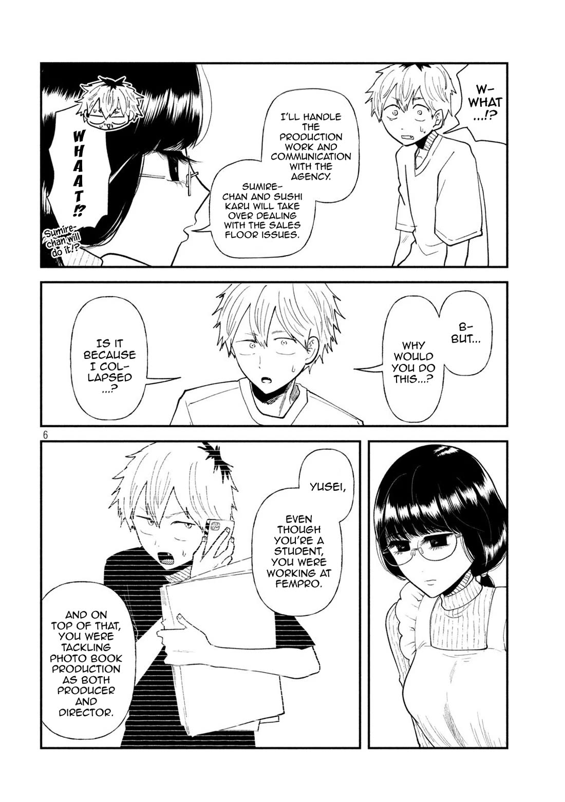 Heisei Remnant Soldier Sumire-chan Chapter 46 page 6 - Chapter 46: A Worried Woman
