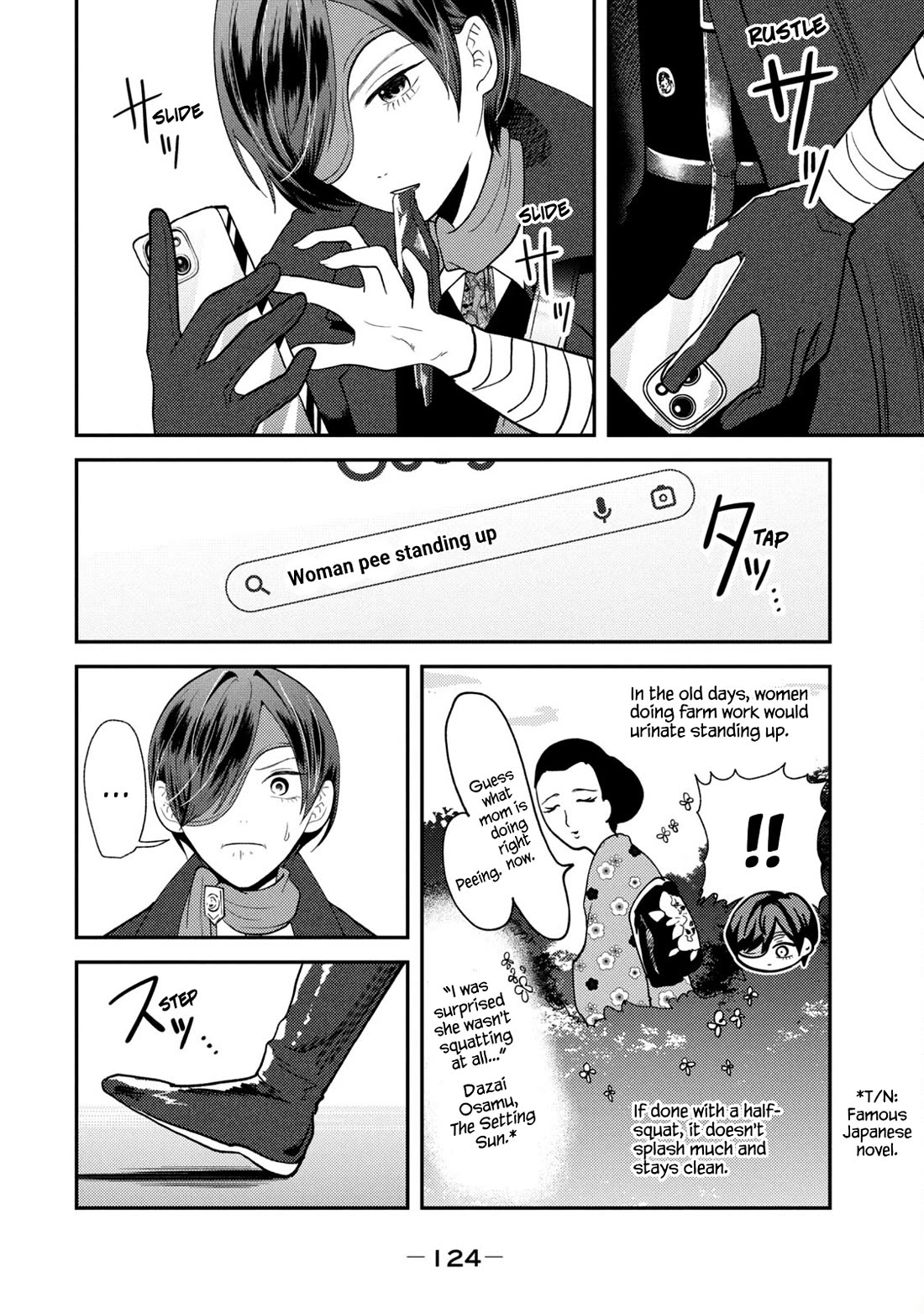 Heisei Remnant Soldier Sumire-chan Chapter 48 page 14 - Chapter 48: The Golden Woman