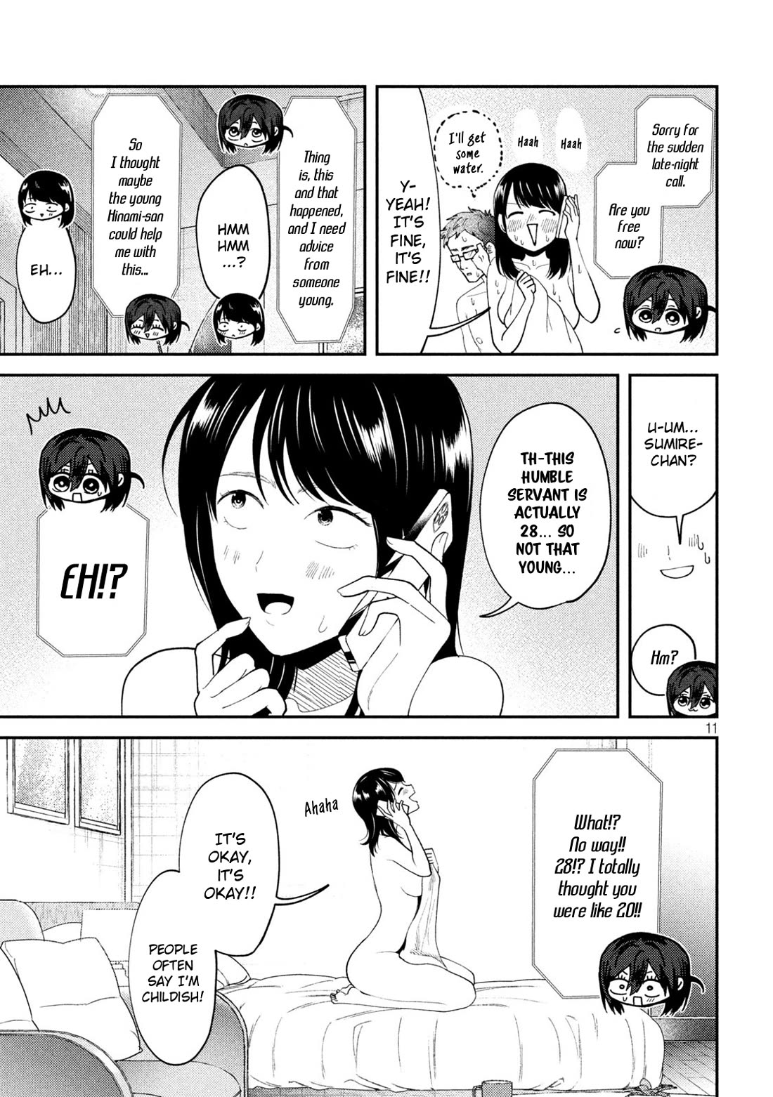 Heisei Remnant Soldier Sumire-chan Chapter 54 page 11 - Chapter 54: A Woman Under the Moon