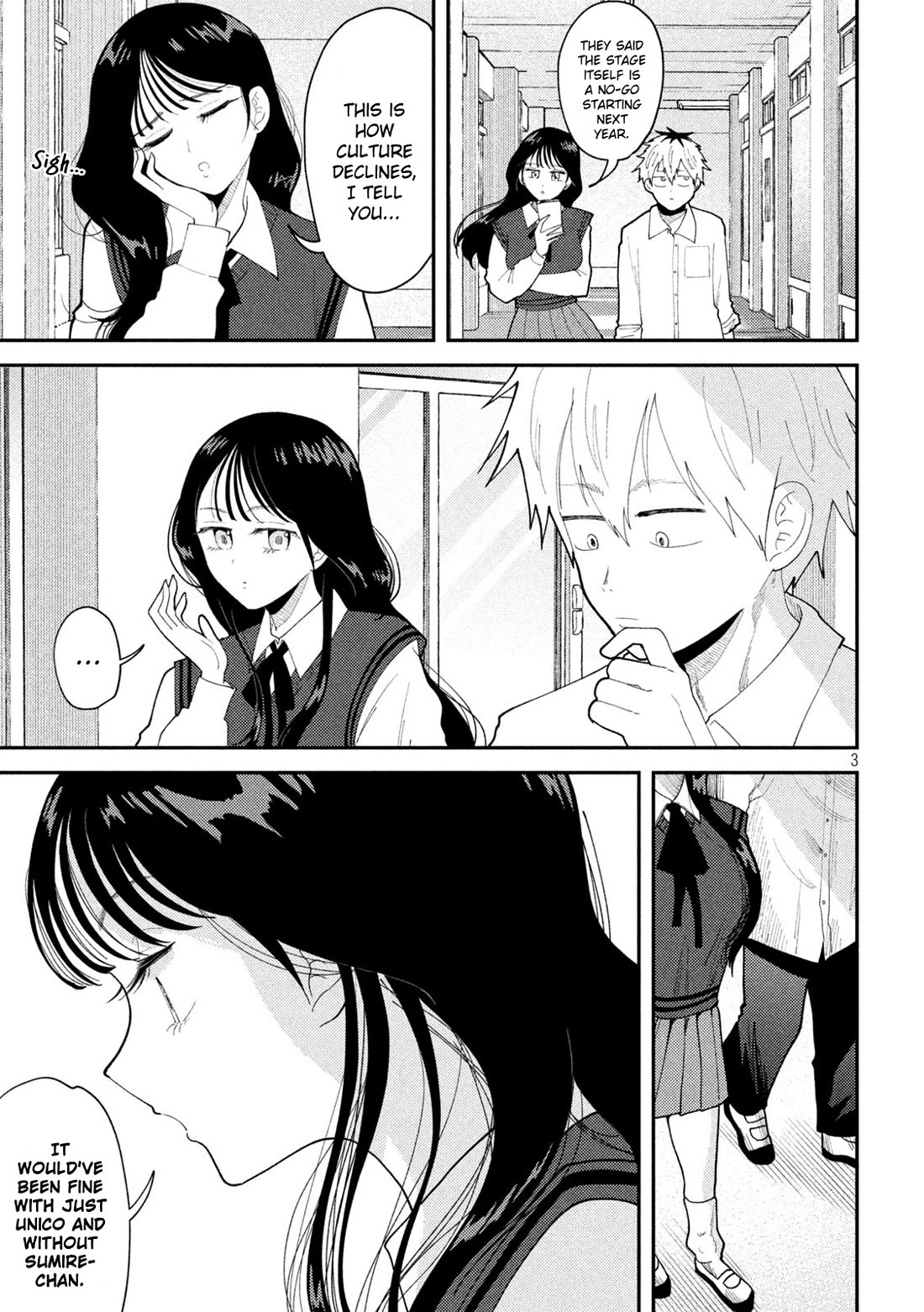 Heisei Remnant Soldier Sumire-chan Chapter 59 page 3 - Chapter 59: The Woman Who Starts Over