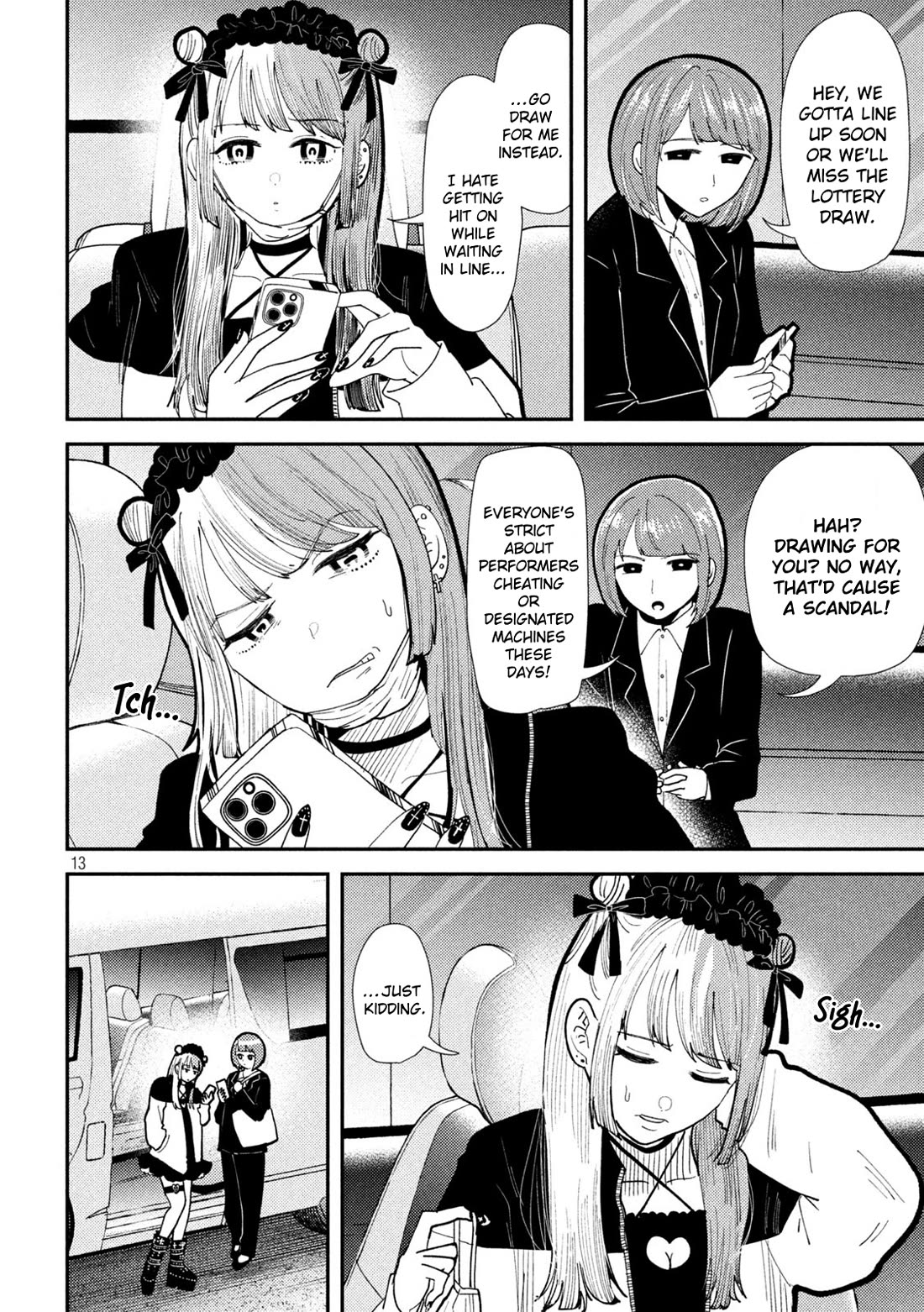Heisei Remnant Soldier Sumire-chan Chapter 60 page 12 - Chapter 60: The Woman Who Becomes a Pachislot Performer