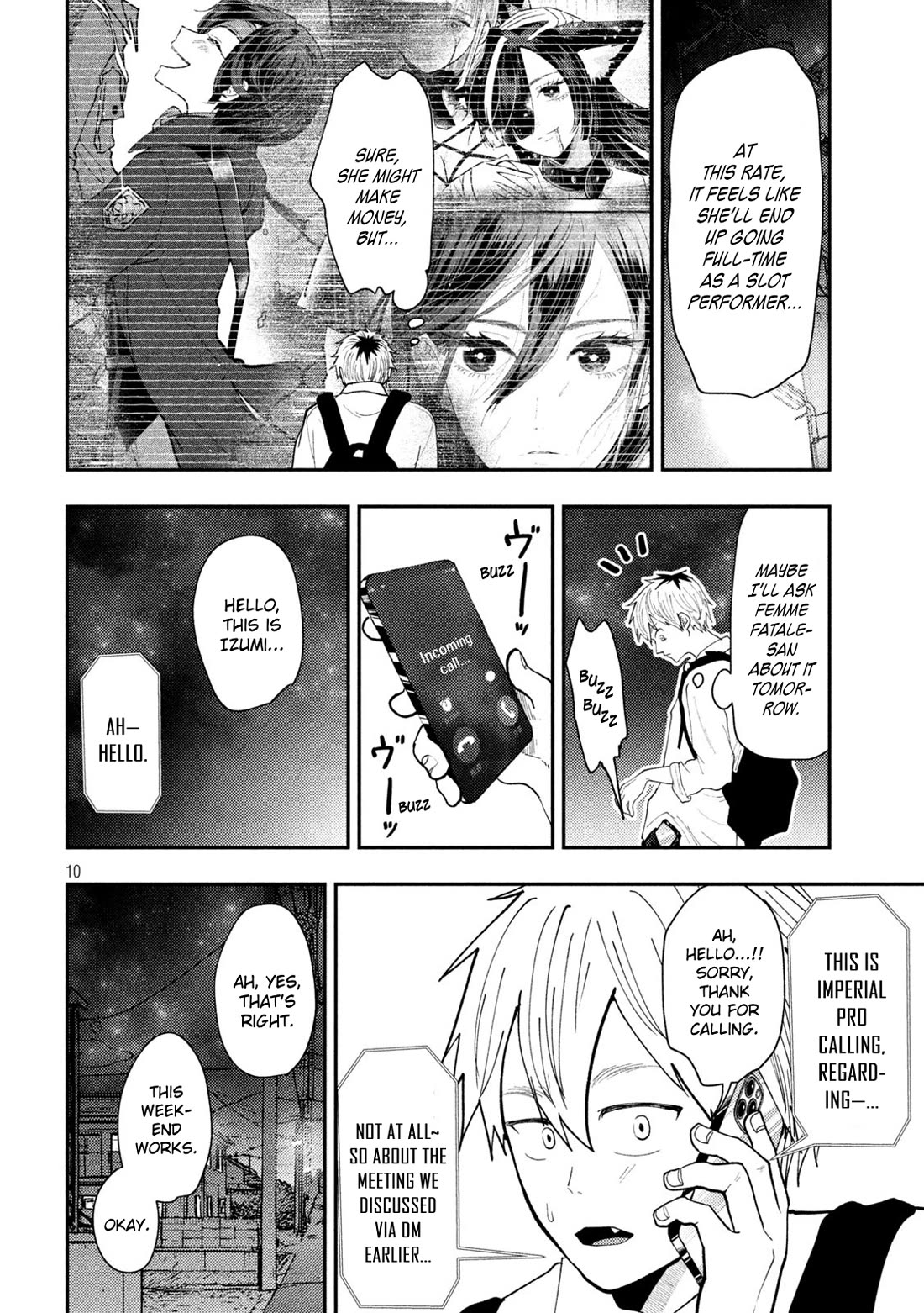 Heisei Remnant Soldier Sumire-chan Chapter 67 page 10 - Chapter 67: The Woman Who Forces Her Way Into A Tight Industry