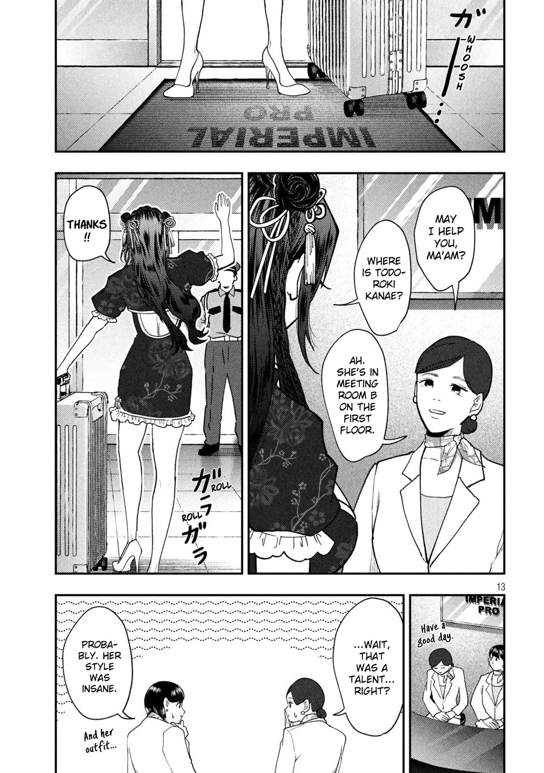 Heisei Remnant Soldier Sumire-chan Chapter 70 page 14 - Chapter 70: The Woman Who Barges In