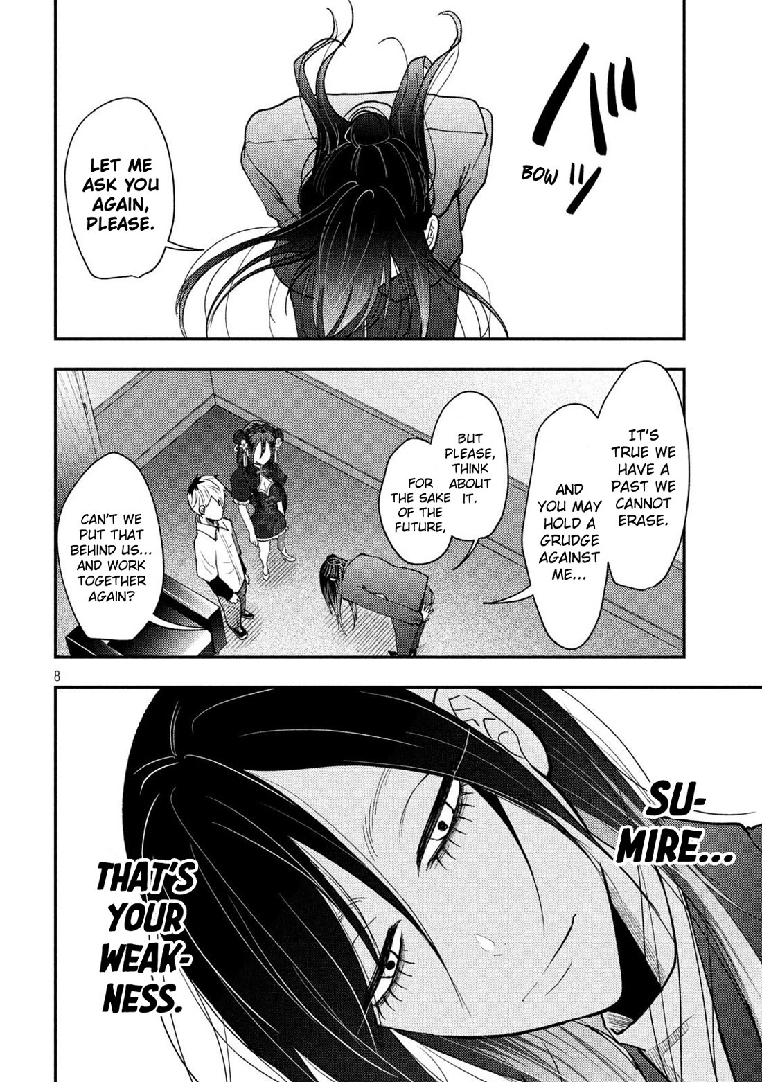Heisei Remnant Soldier Sumire-chan Chapter 71 page 8 - Chapter 71: The Woman Who Preaches