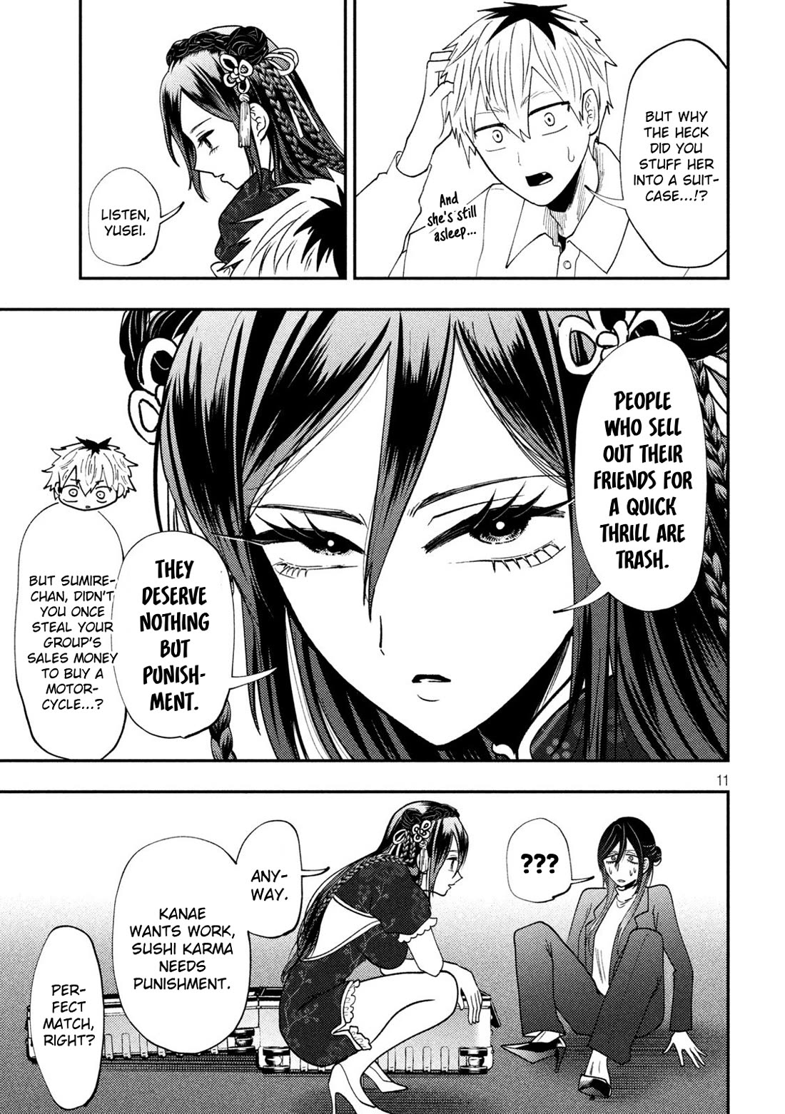 Heisei Remnant Soldier Sumire-chan Chapter 72 page 11 - Chapter 72: The Woman Who Offers