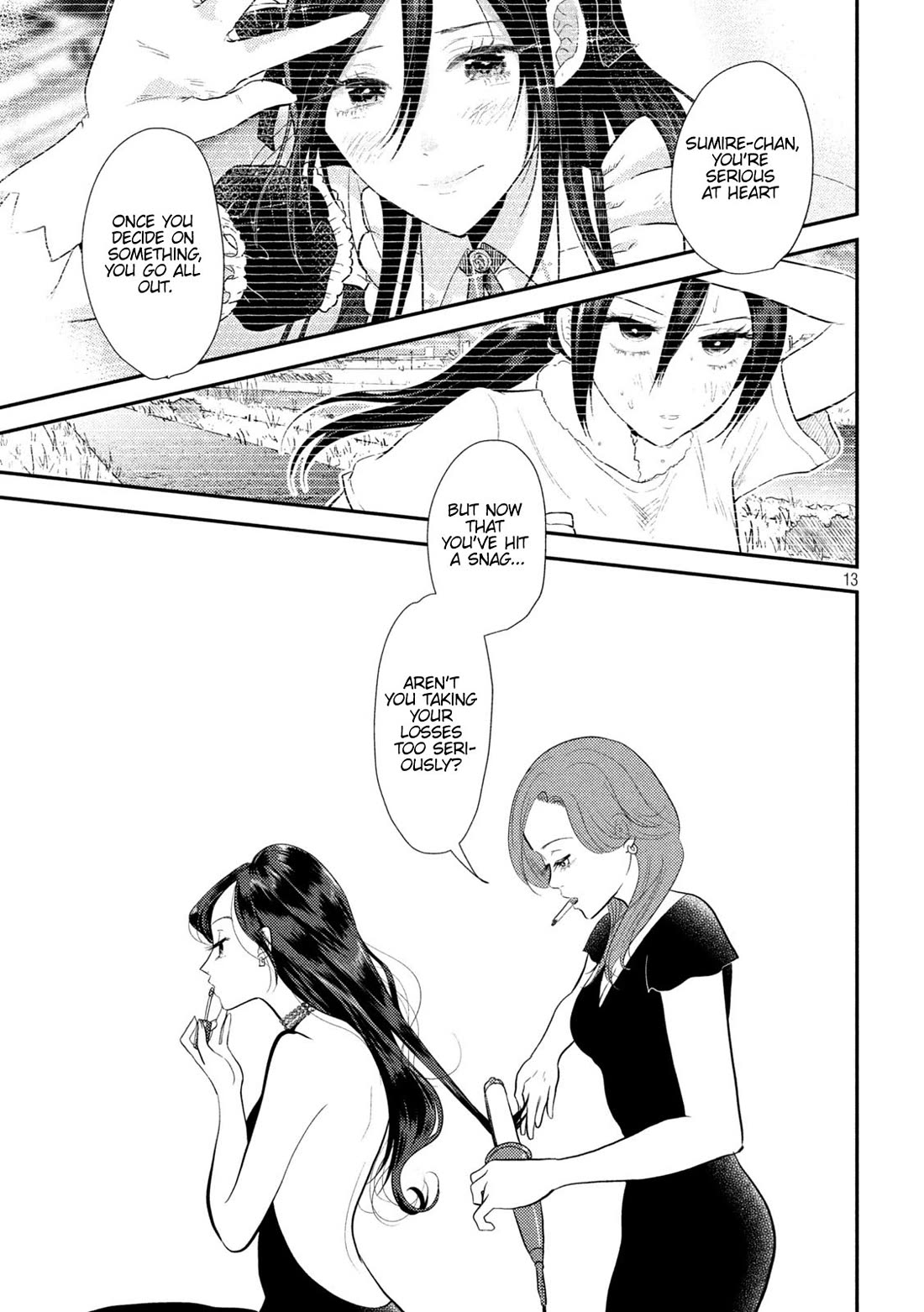 Heisei Remnant Soldier Sumire-chan Chapter 9 page 13 - Chapter 9: A Surprisingly Persistent Women