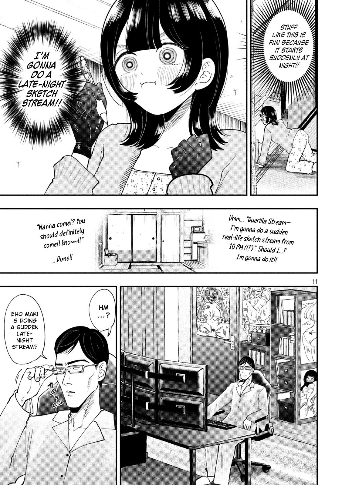 Heisei Remnant Soldier Sumire-chan Chapter 94 page 11 - Chapter 94: The Woman Who Screws Up Live
