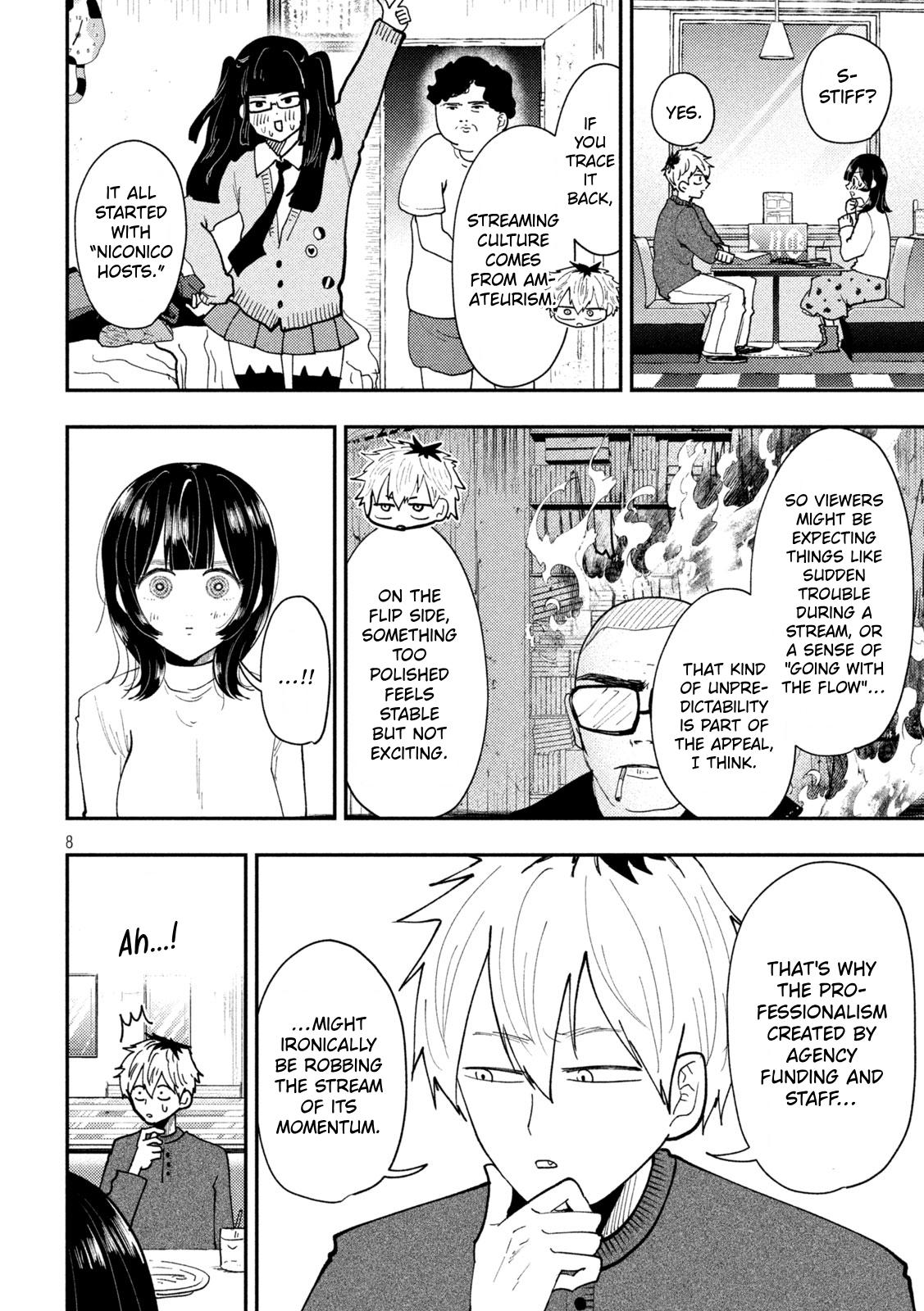 Heisei Remnant Soldier Sumire-chan Chapter 94 page 8 - Chapter 94: The Woman Who Screws Up Live
