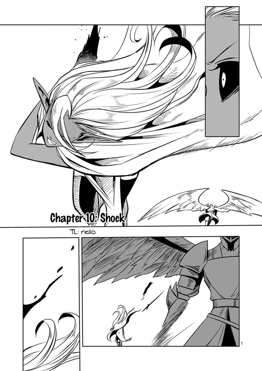 Helck Chapter 10 page 1 - Chapter 10: Shock