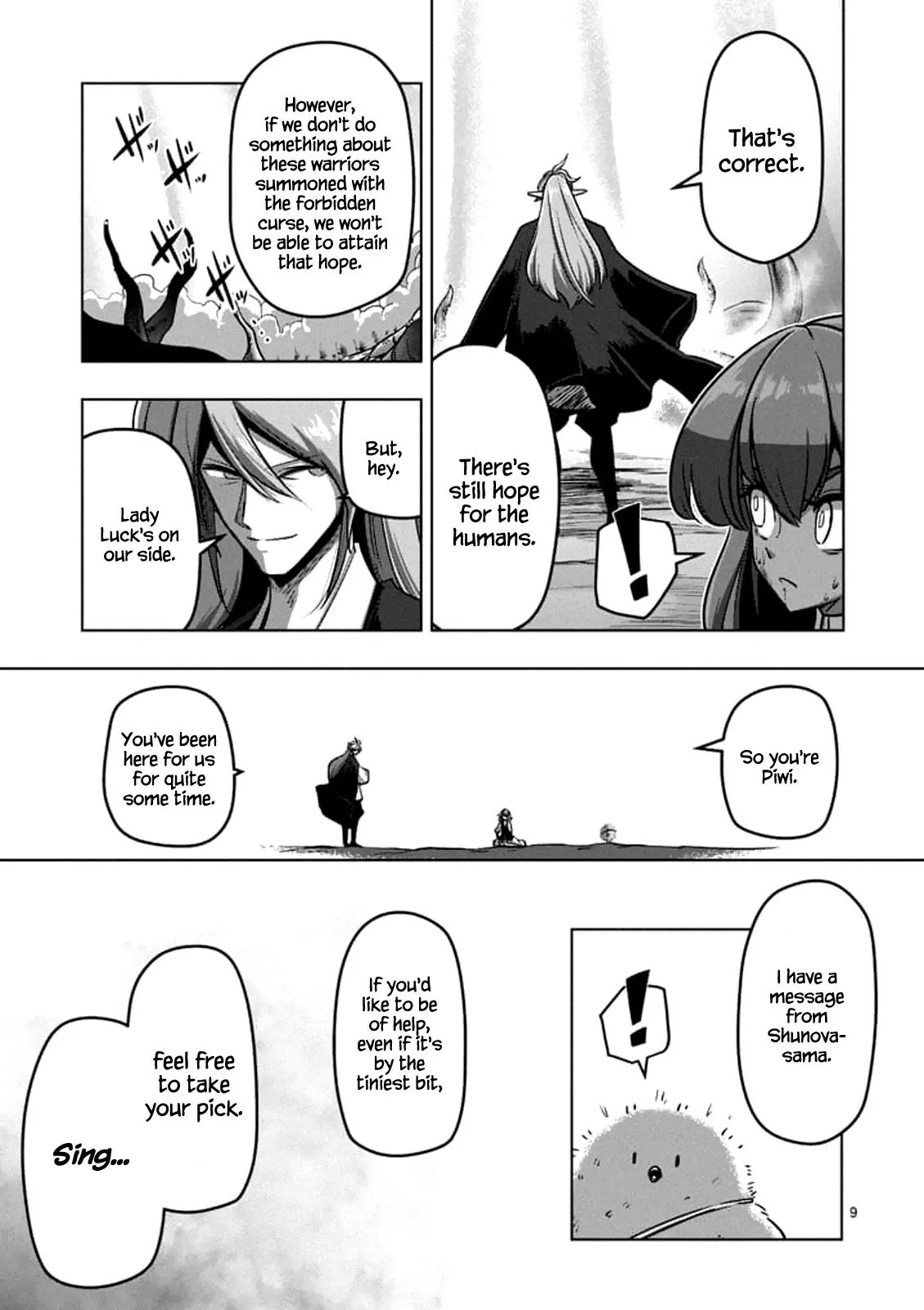 Helck Chapter 100.1 page 9 - Chapter 100.1: Message