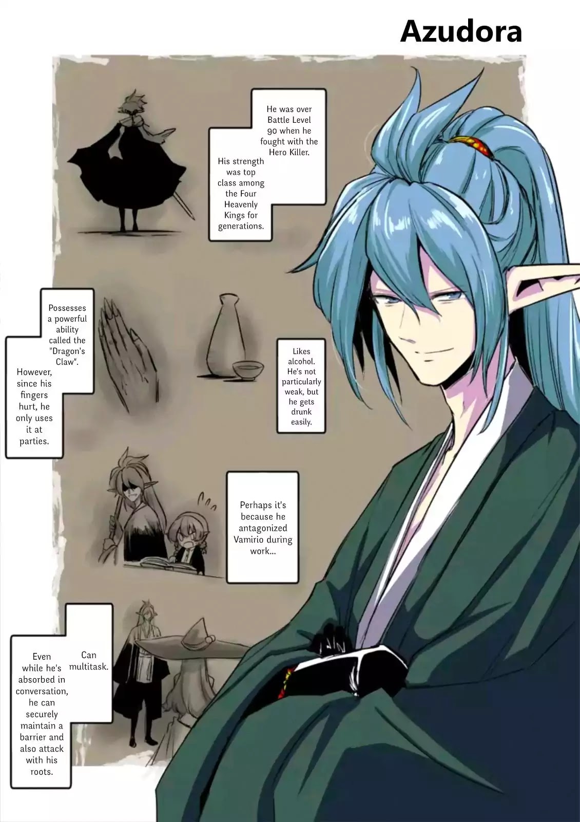 Helck Chapter 101.5 page 1 - Chapter 101.5 Omake: Character Profiles