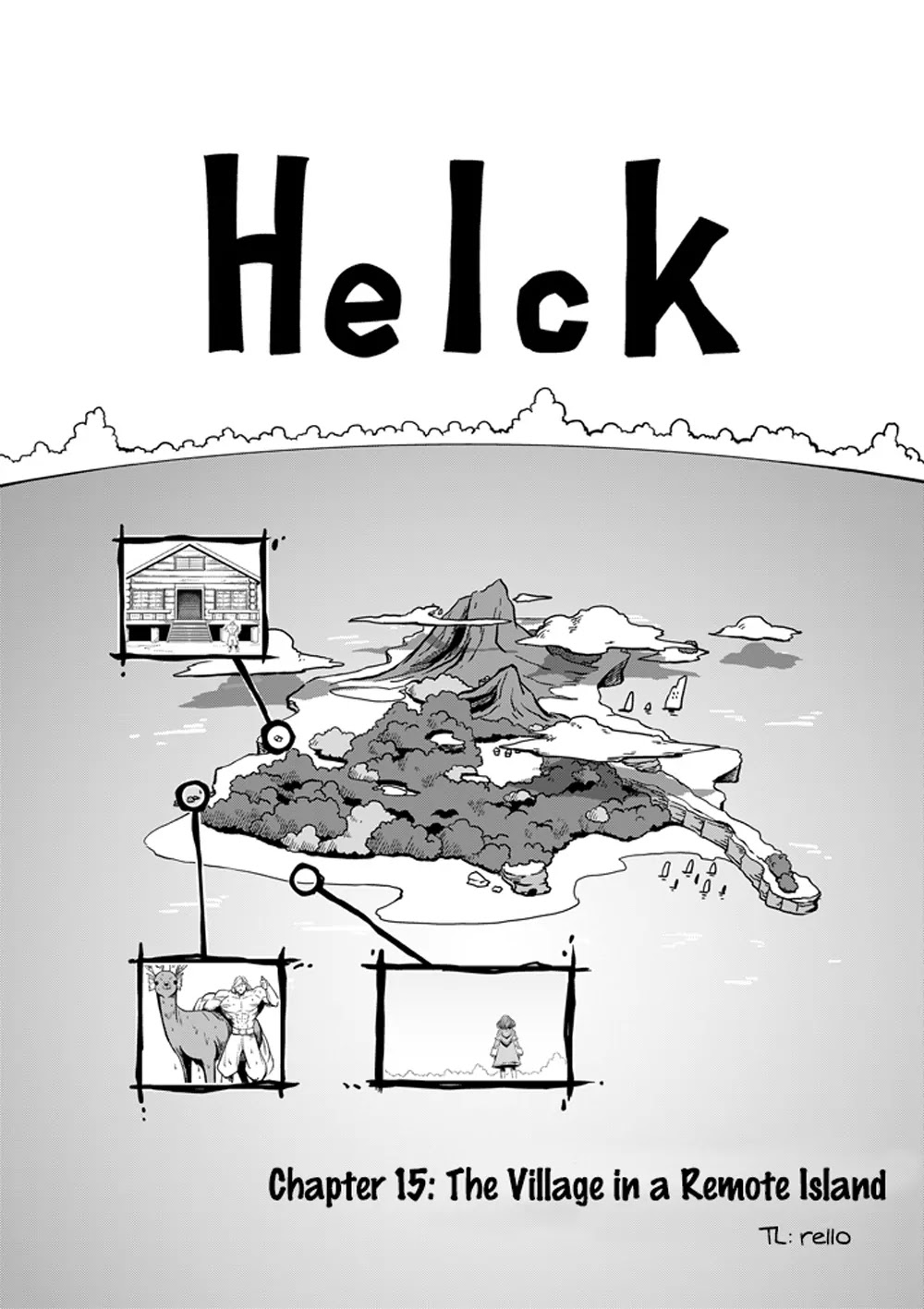 Helck Chapter 15 page 1 - Chapter 15: The Village in a Remote Island