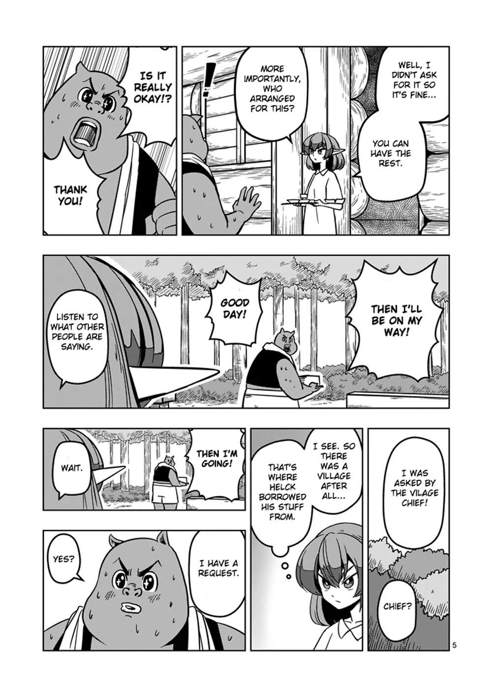 Helck Chapter 15 page 5 - Chapter 15: The Village in a Remote Island