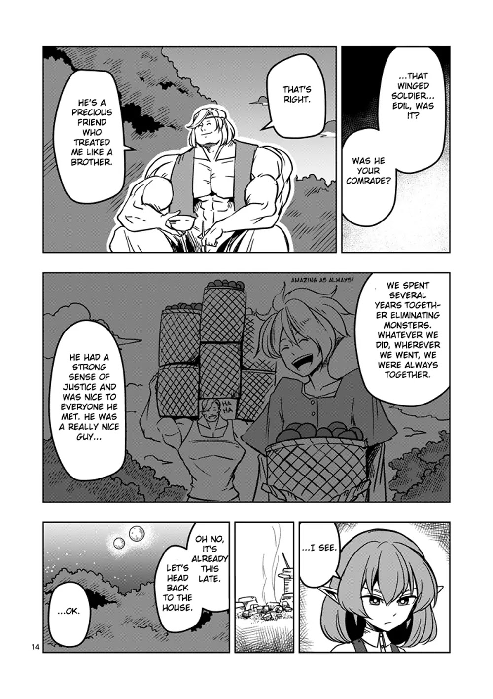Helck Chapter 16 page 14 - Chapter 16: At the Campfire