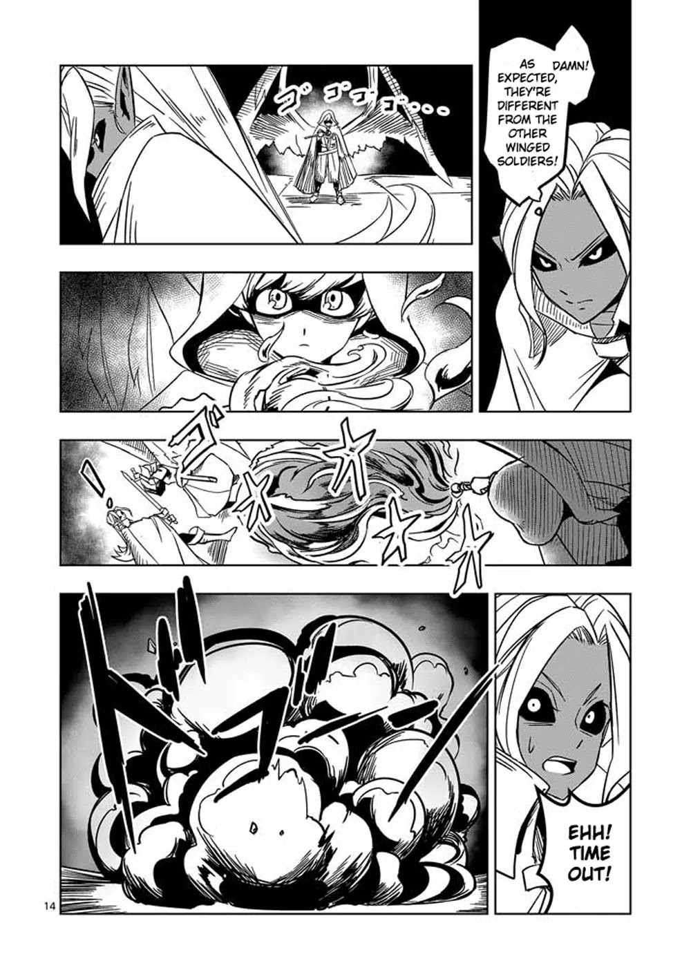Helck Chapter 17 page 14 - Chapter 17: Attack, Winged Soldiers