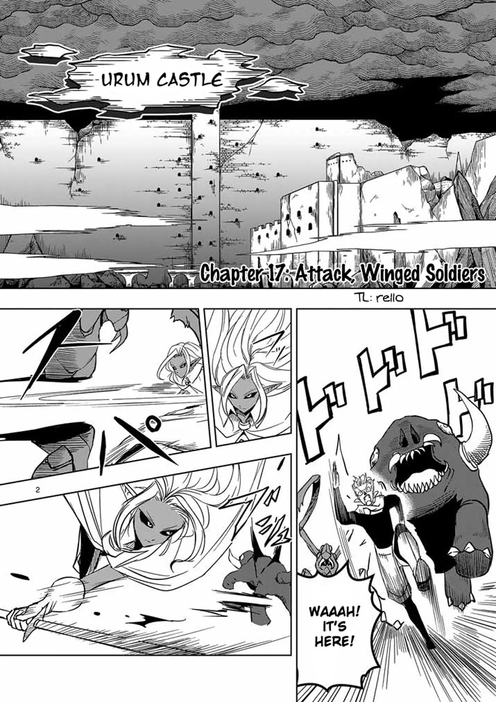 Helck Chapter 17 page 2 - Chapter 17: Attack, Winged Soldiers