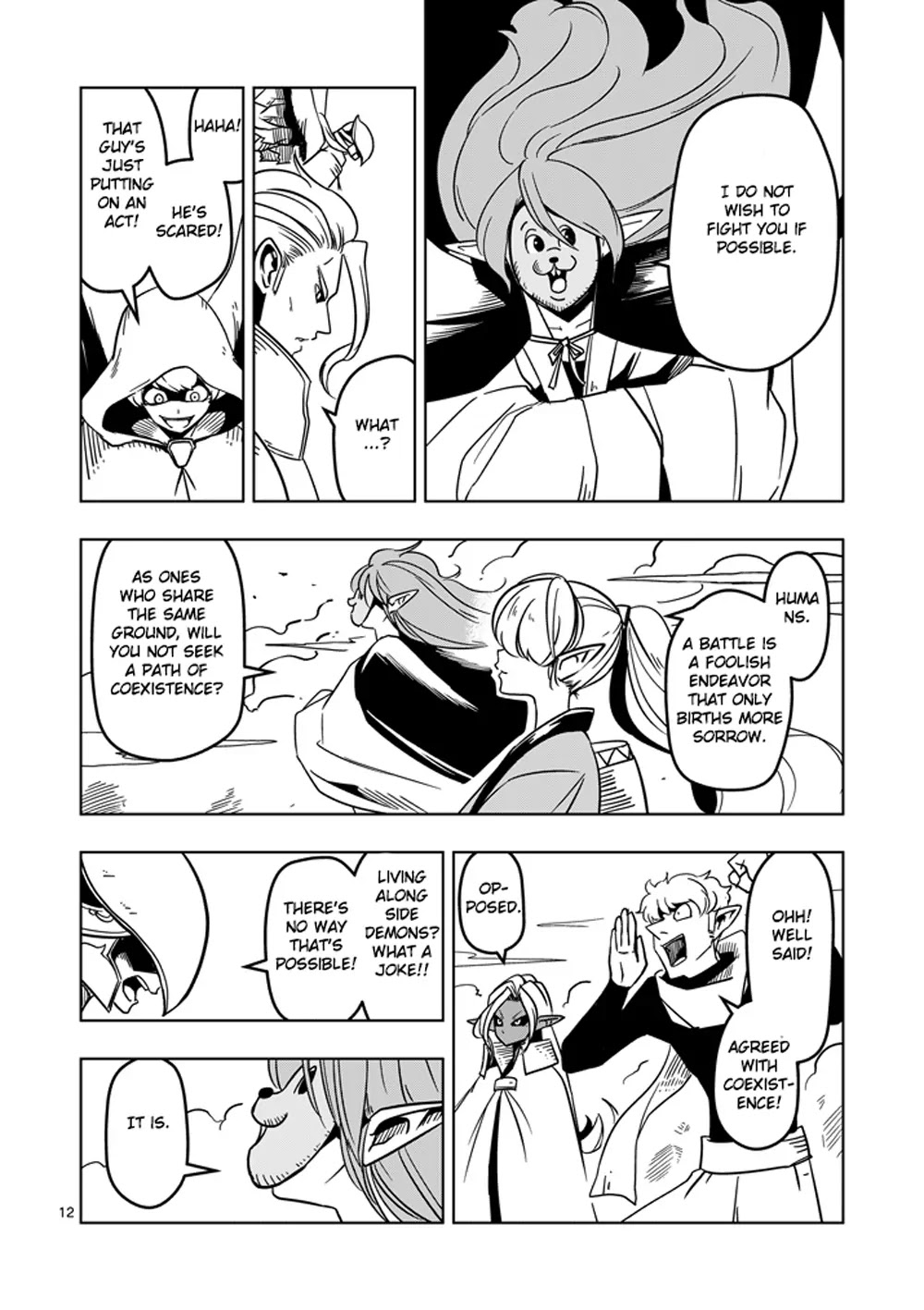 Helck Chapter 18 page 12 - Chapter 18: Azudora of the Four Heavenly Kings