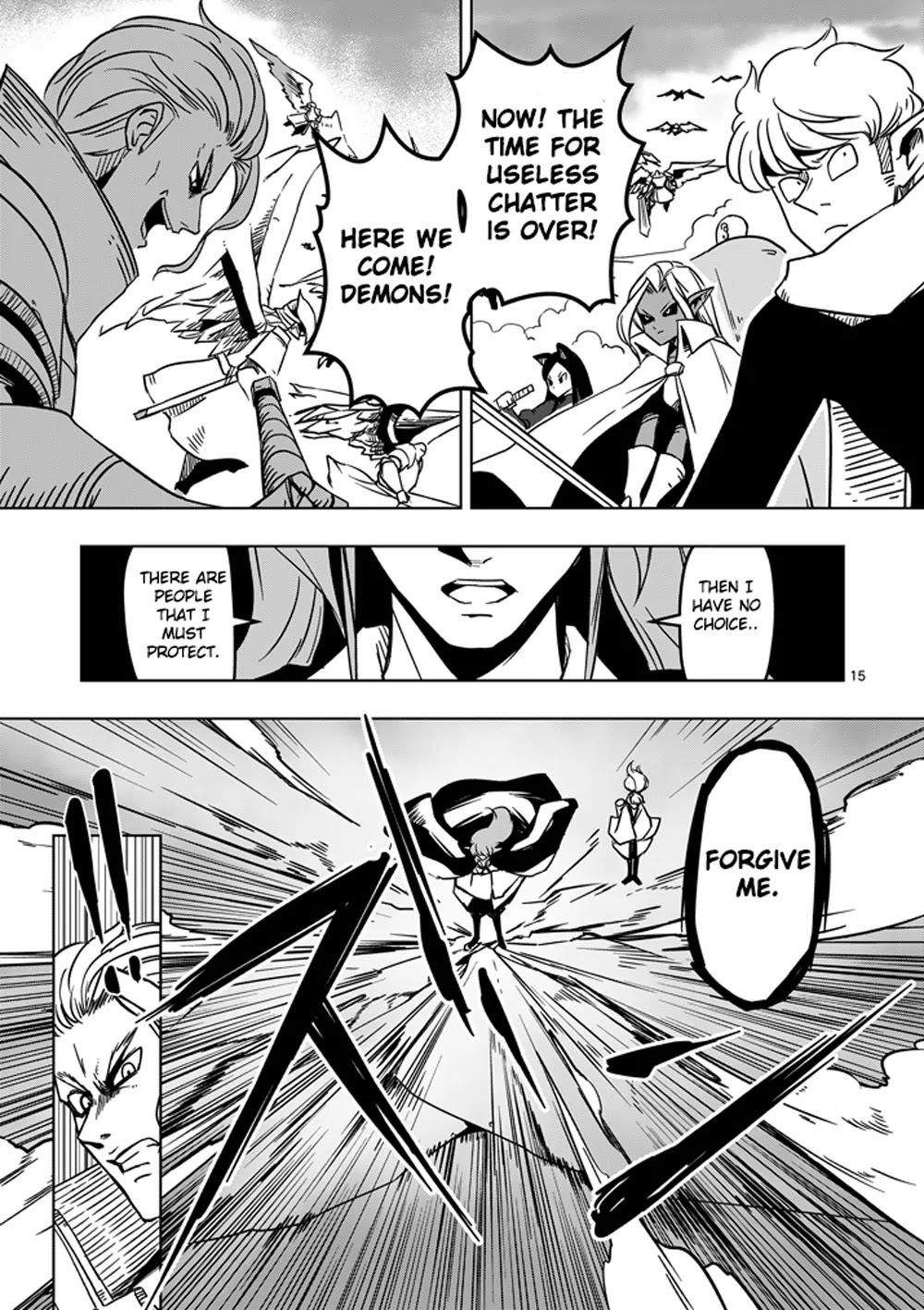 Helck Chapter 18 page 15 - Chapter 18: Azudora of the Four Heavenly Kings