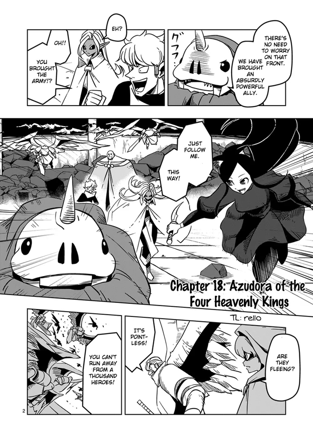 Helck Chapter 18 page 2 - Chapter 18: Azudora of the Four Heavenly Kings
