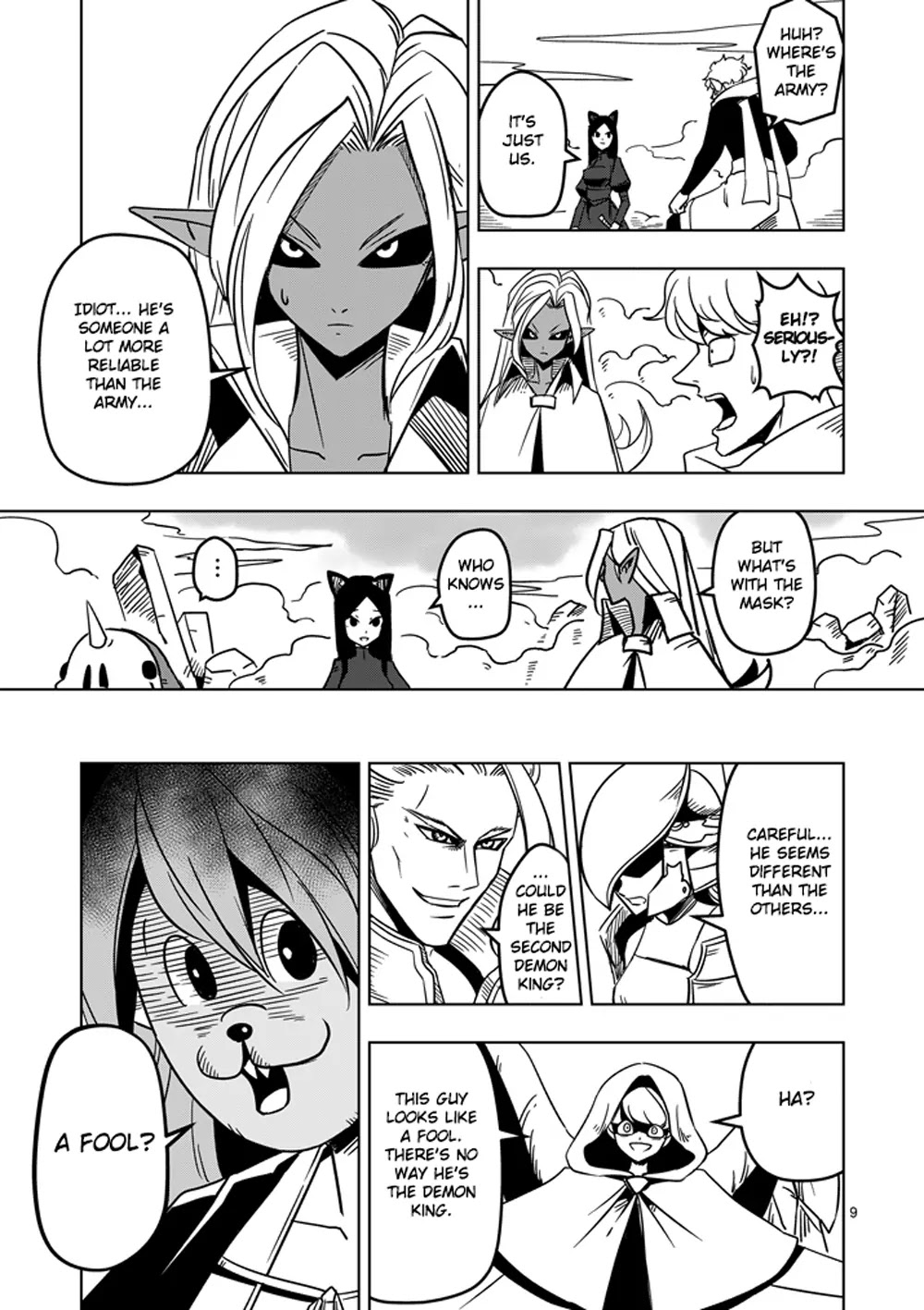 Helck Chapter 18 page 9 - Chapter 18: Azudora of the Four Heavenly Kings