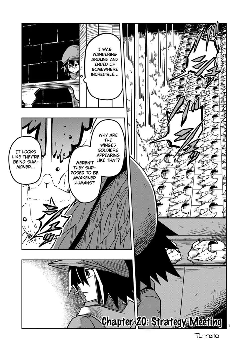 Helck Chapter 20 page 1 - Chapter 20: Strategy Meeting